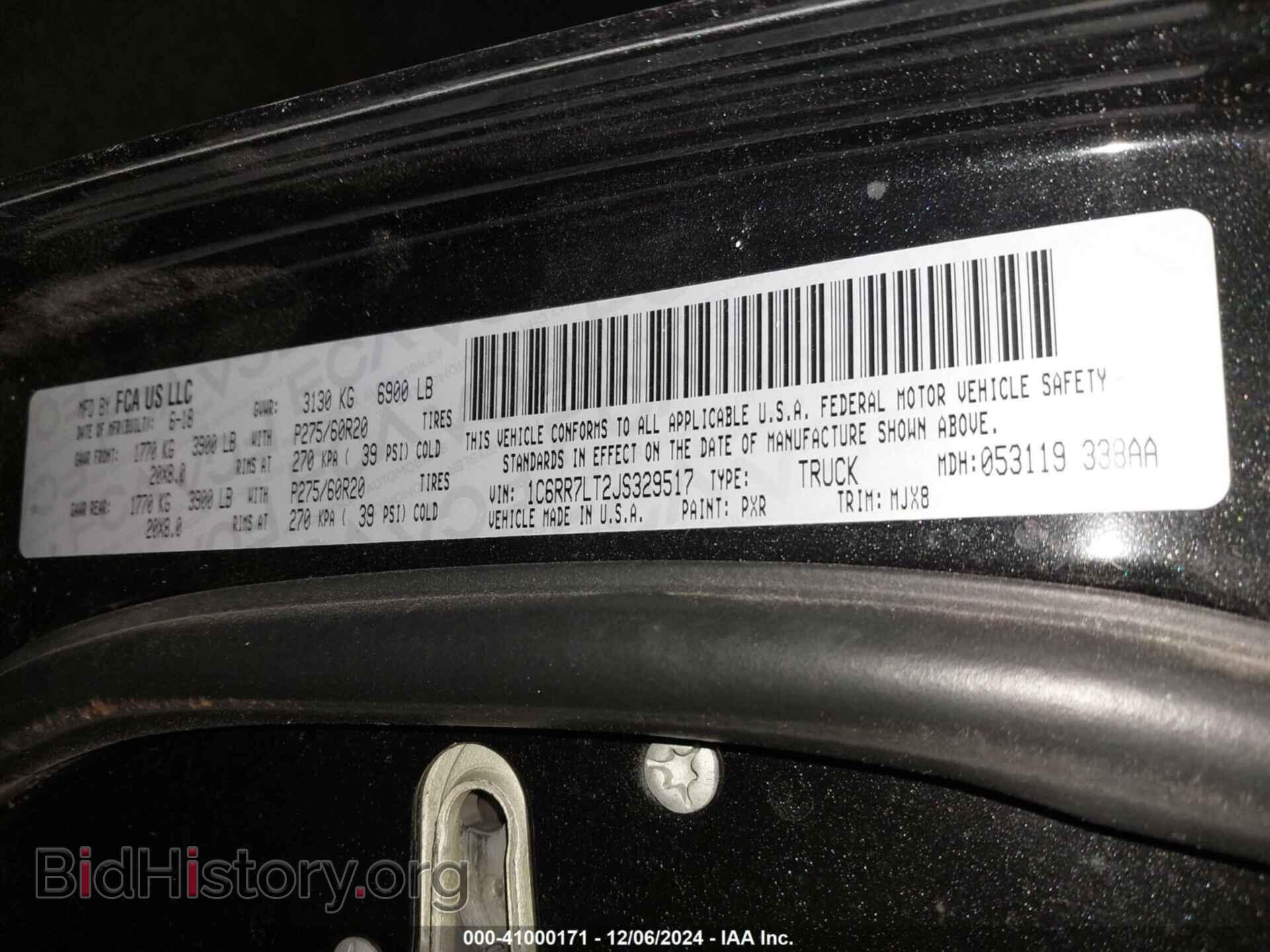 2018 RAM 1500 - VIN: 1C6RR7LT2JS329517 - Фото 9