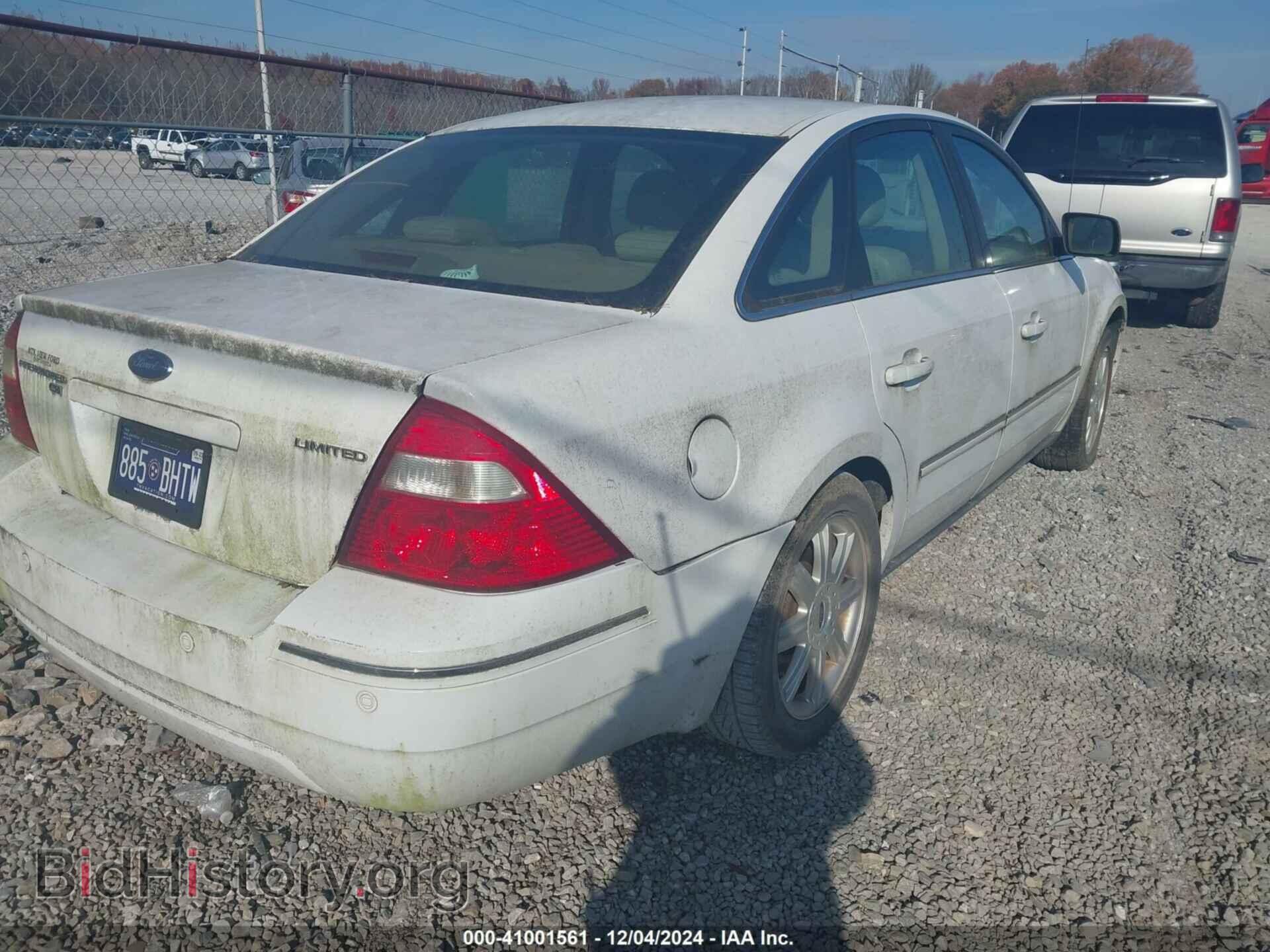 2006 FORD FIVE HUNDRED - VIN: 1FAHP28156G134726 - Фото 4