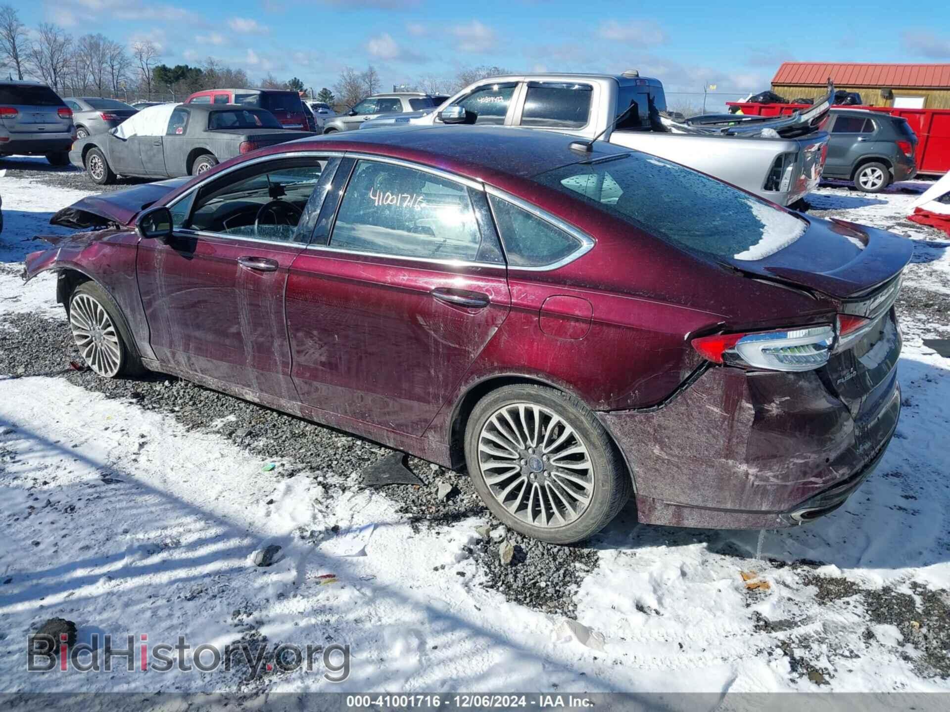 2017 FORD FUSION - VIN: 3FA6P0K96HR103684 - Фото 3