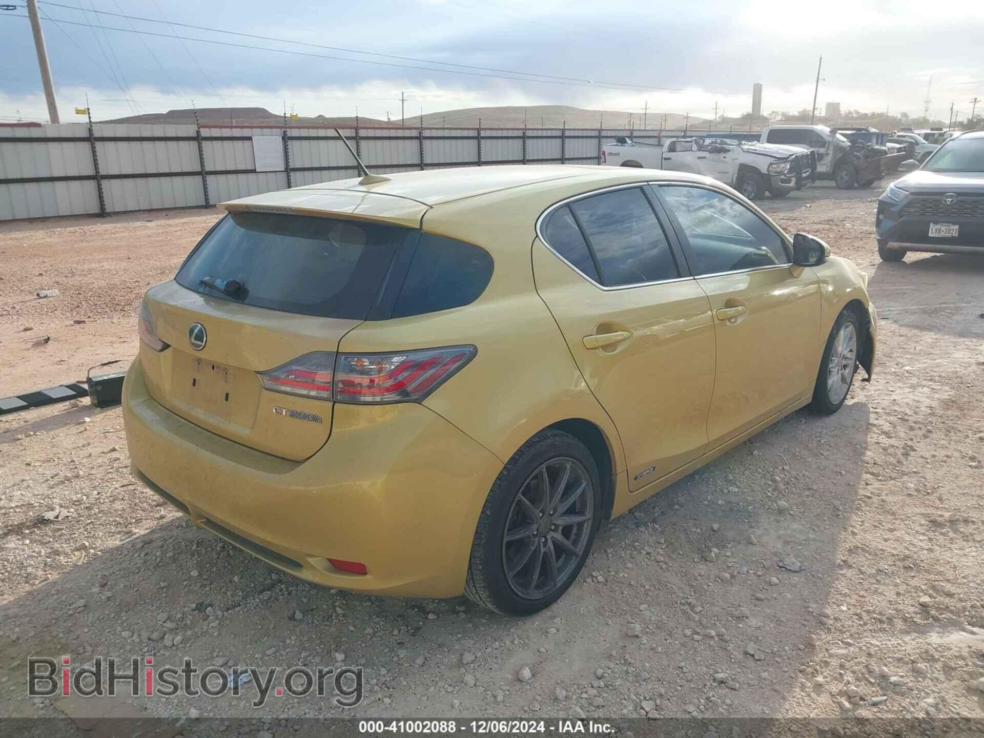 2011 LEXUS CT 200H - VIN: JTHKD5BH9B2014143 - Фото 4
