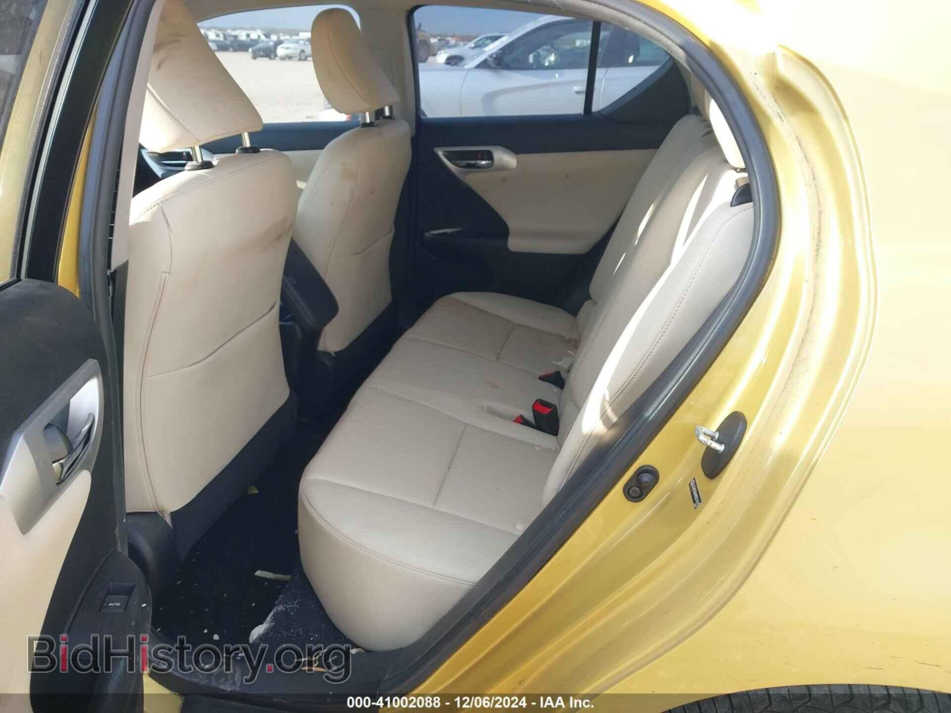 2011 LEXUS CT 200H - VIN: JTHKD5BH9B2014143 - Фото 8