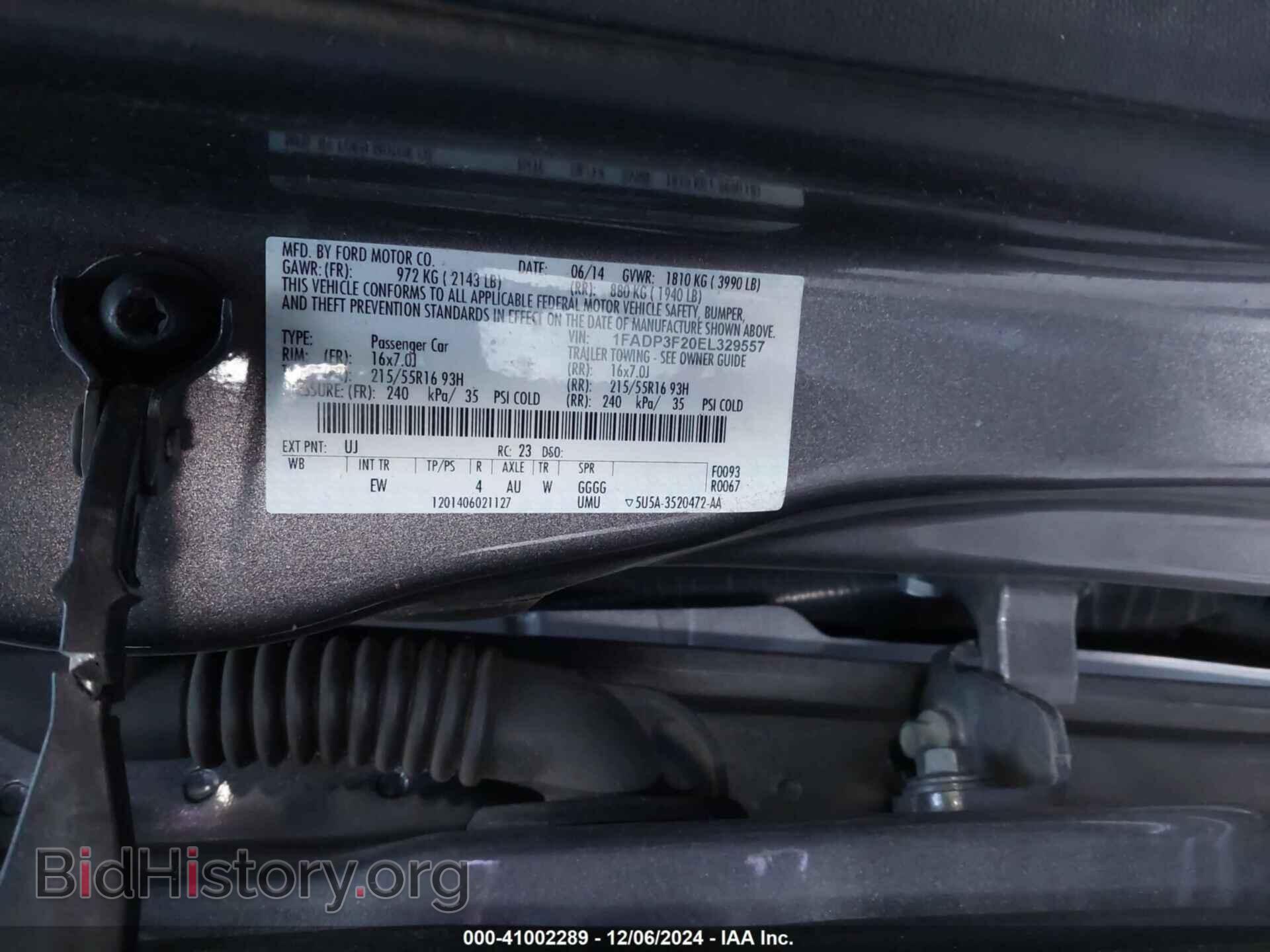 2014 FORD FOCUS - VIN: 1FADP3F20EL329557 - Photo 9