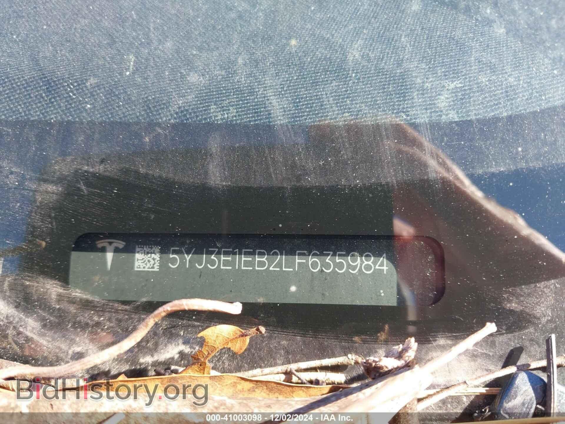 2020 TESLA MODEL 3 - VIN: 5YJ3E1EB2LF635984 - Фото 9