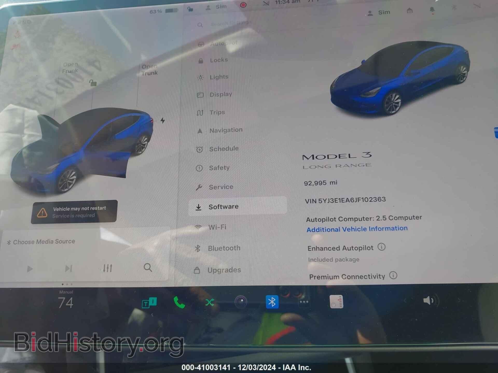2018 TESLA MODEL 3 - VIN: 5YJ3E1EA6JF102363 - Фото 7