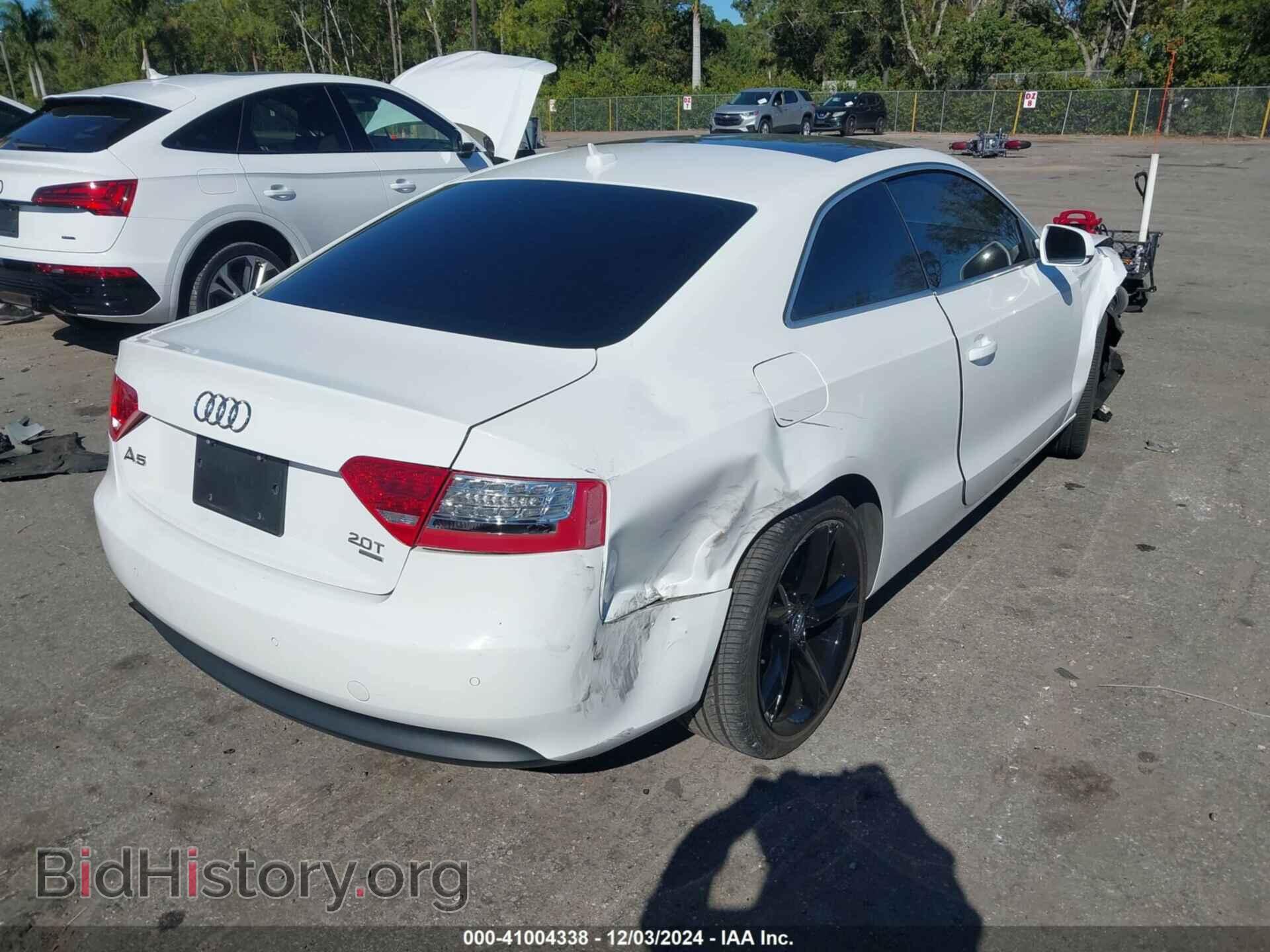 2012 AUDI A5 - VIN: WAULFAFR5CA045471 - Фото 4