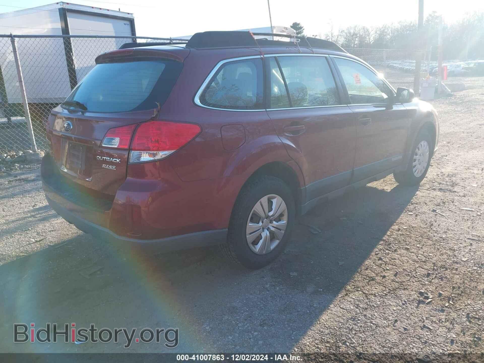 2011 SUBARU OUTBACK - VIN: 4S4BRBAC7B3412156 - Фото 4
