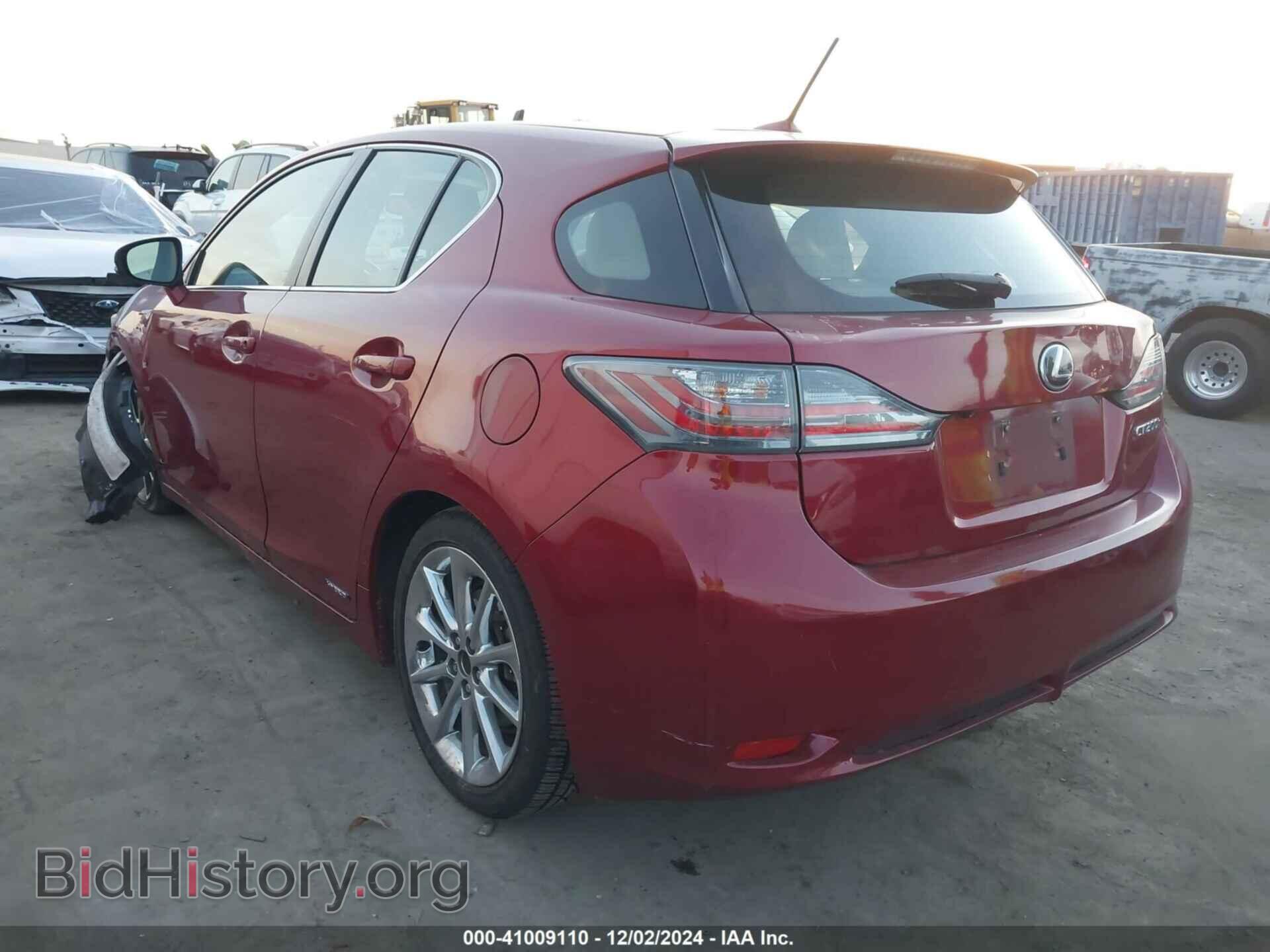 2011 LEXUS CT 200H - VIN: JTHKD5BH4B2040326 - Фото 3