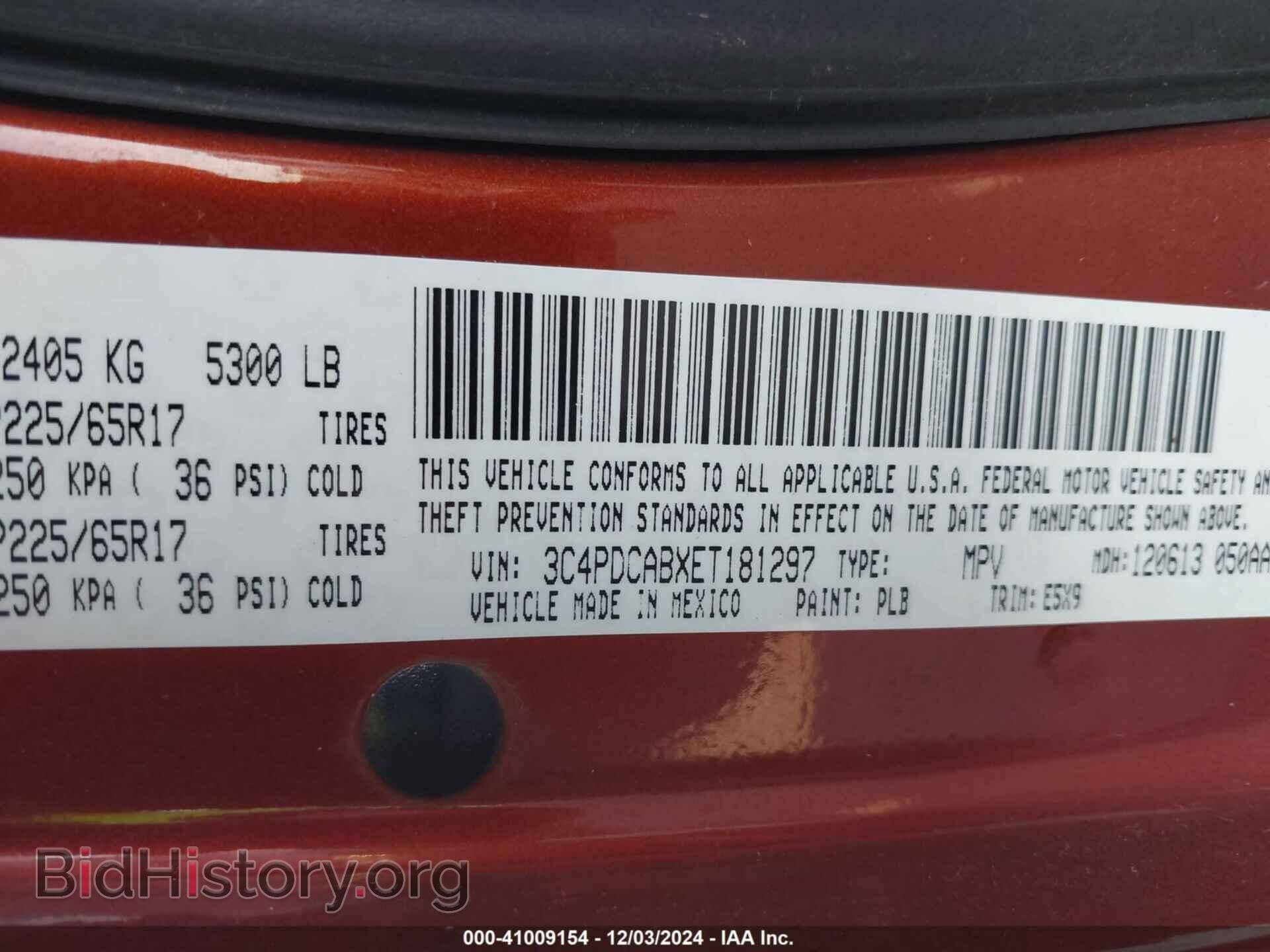 2014 DODGE JOURNEY - VIN: 3C4PDCABXET181297 - Фото 9