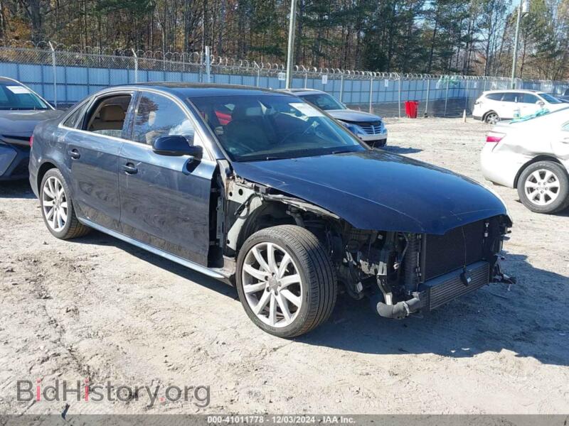 2014 Audi A4 2.0T Premium (VIN WAUBFAFLXEN018334) — photo 1 of 17, IAAI, damage: front end