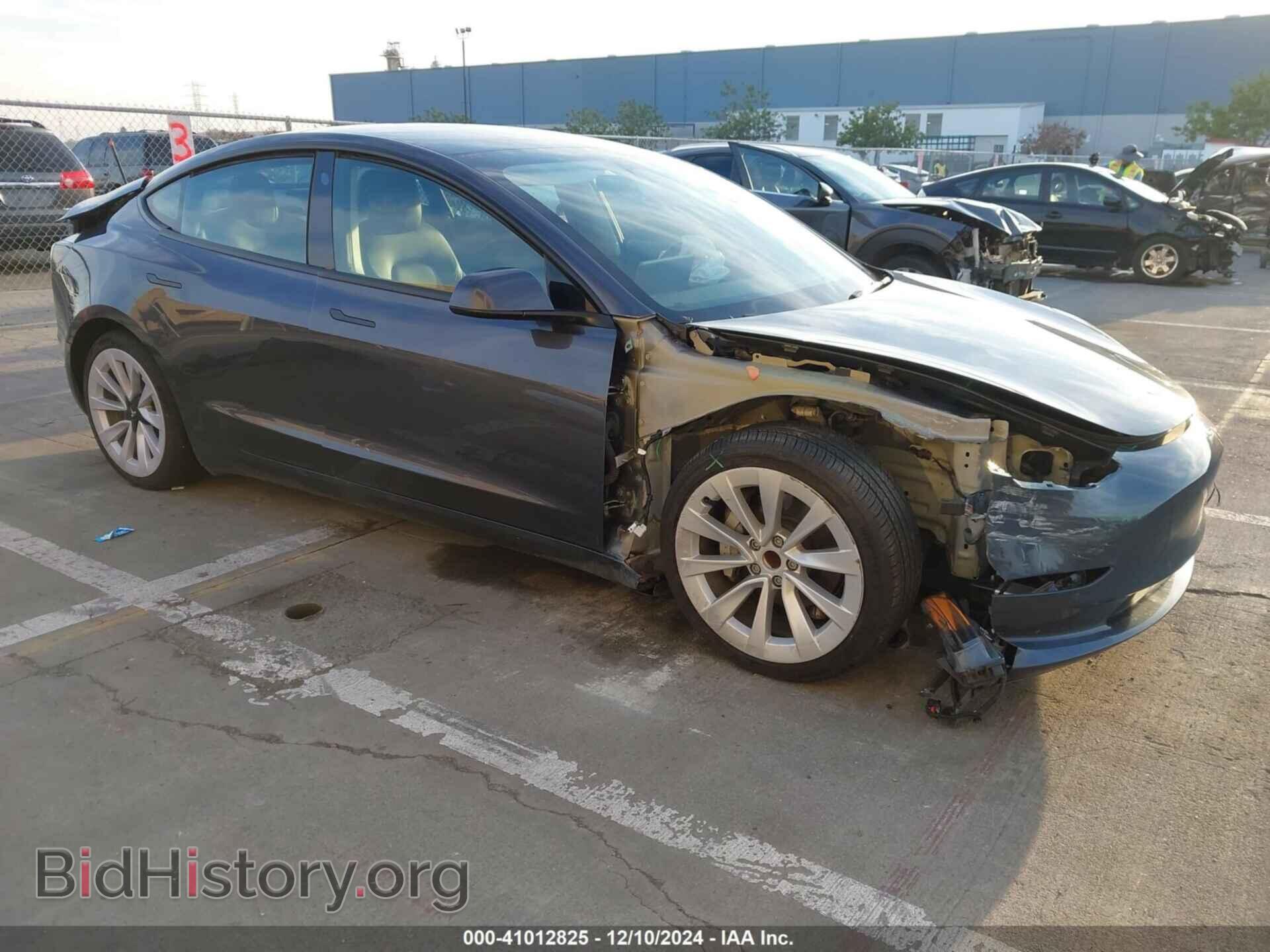 Photo 5YJ3E1EA8NF374192 - TESLA MODEL 3 2022
