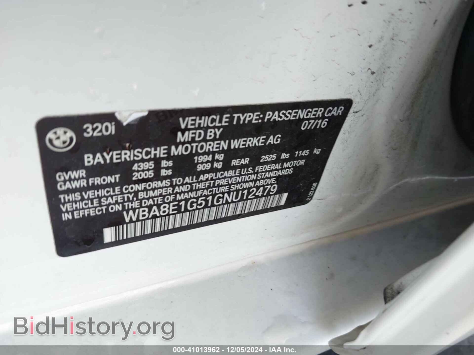 2016 BMW 320I - VIN: WBA8E1G51GNU12479 - Photo 9