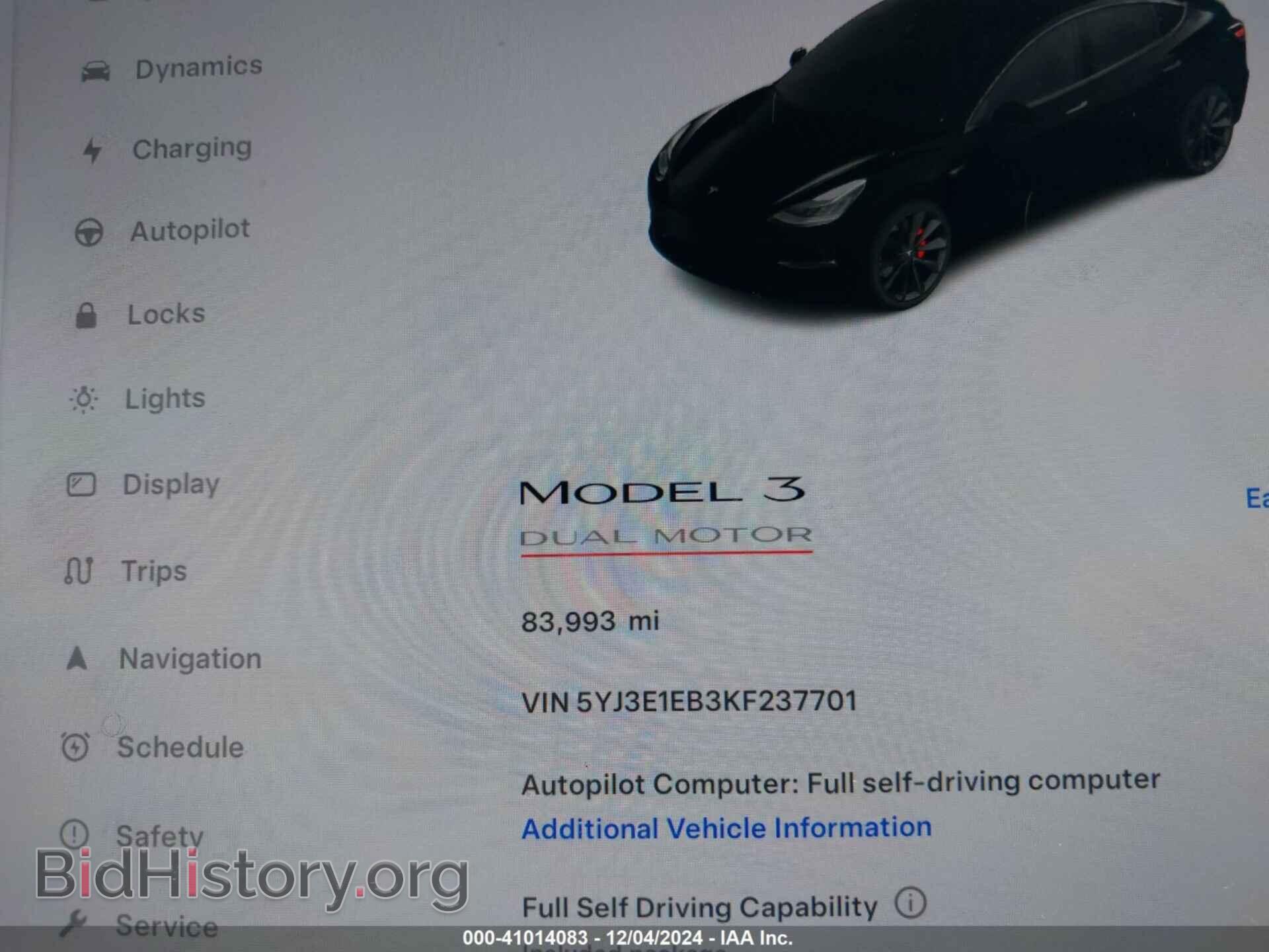 2019 TESLA MODEL 3 - VIN: 5YJ3E1EB3KF237701 - Фото 7