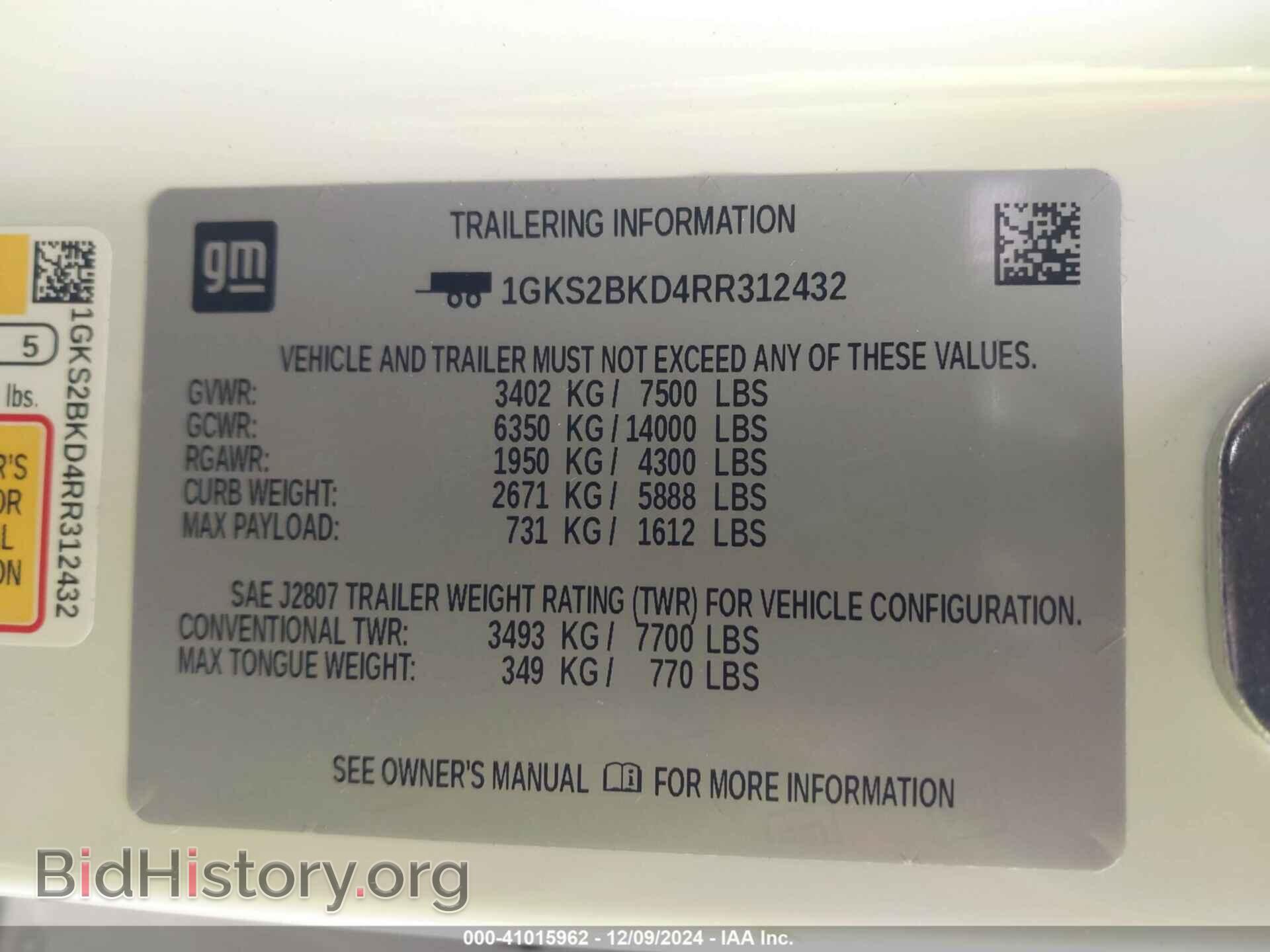 2024 GMC YUKON - VIN: 1GKS2BKD4RR312432 - Фото 9
