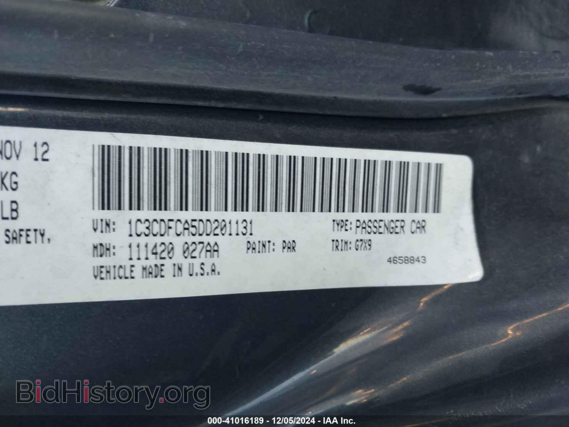 2013 DODGE DART - VIN: 1C3CDFCA5DD201131 - Photo 9