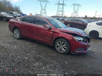 2017 Chevrolet IMPALA 1LT, burgundy — VIN 2G1105S34H9171899, IAAI