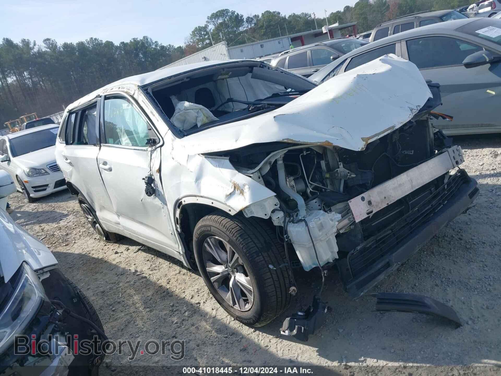 Photo 5TDZKRFH6FS043069 - TOYOTA HIGHLANDER 2015