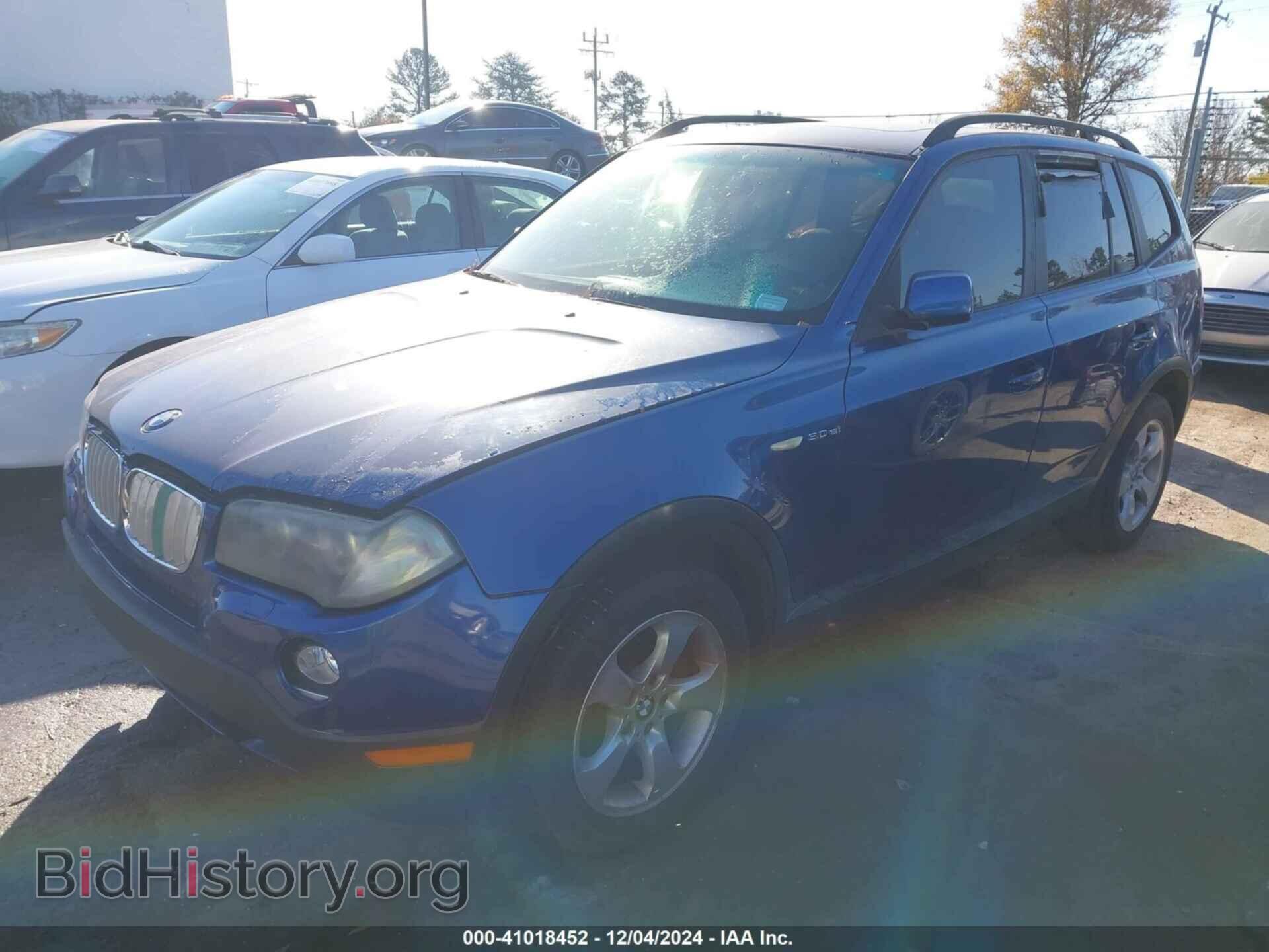 2007 BMW X3 - VIN: WBXPC93467WF04316 - Фото 2