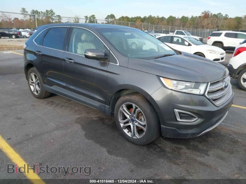 2016 Ford EDGE Titanium (VIN 2FMPK3K95GBB22587) — photo 1 of 17, IAAI, damage: rear