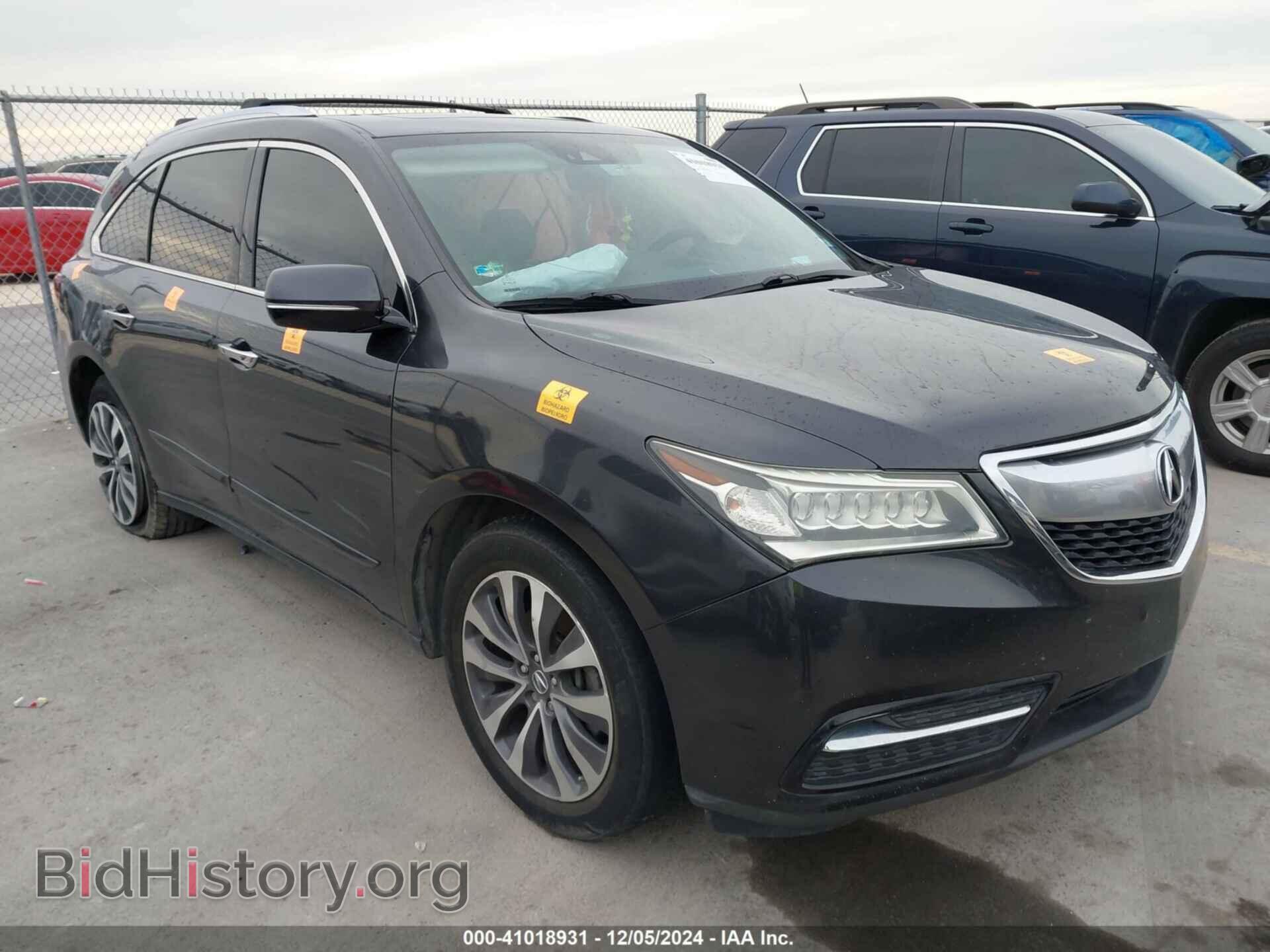 Фотография 5FRYD4H49GB050329 - ACURA MDX 2016