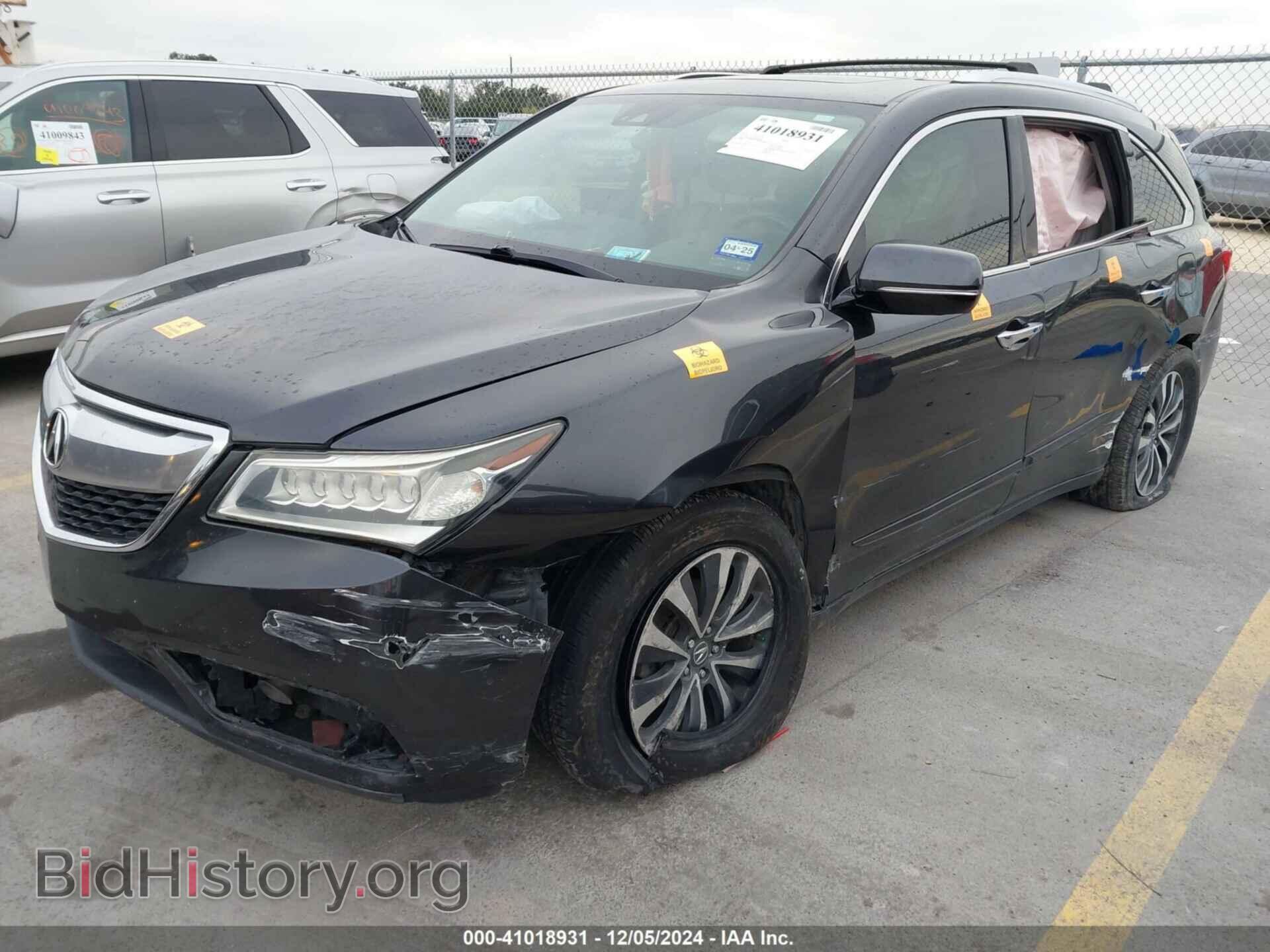 2016 ACURA MDX - VIN: 5FRYD4H49GB050329 - Фото 2