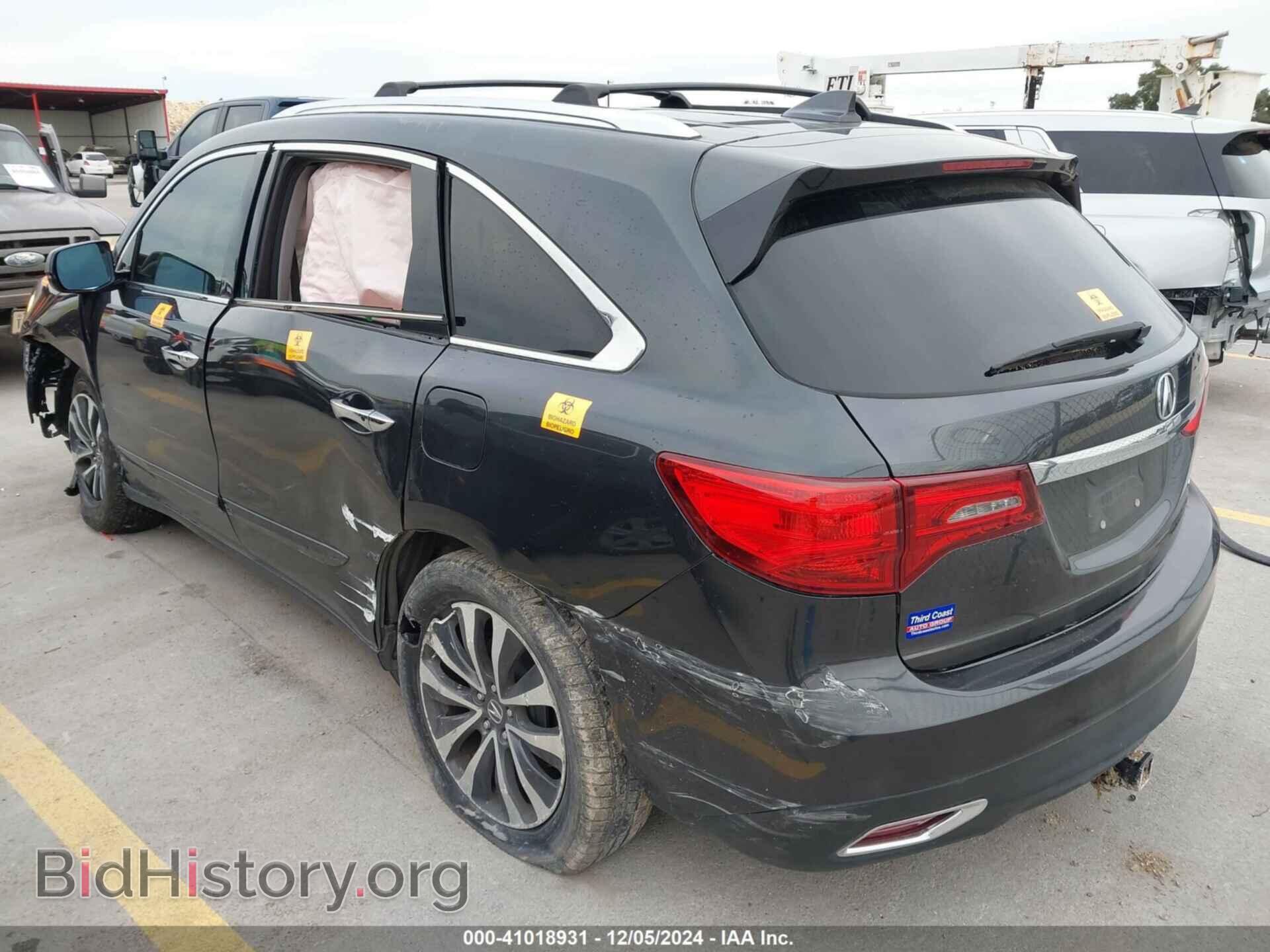 2016 ACURA MDX - VIN: 5FRYD4H49GB050329 - Фото 3