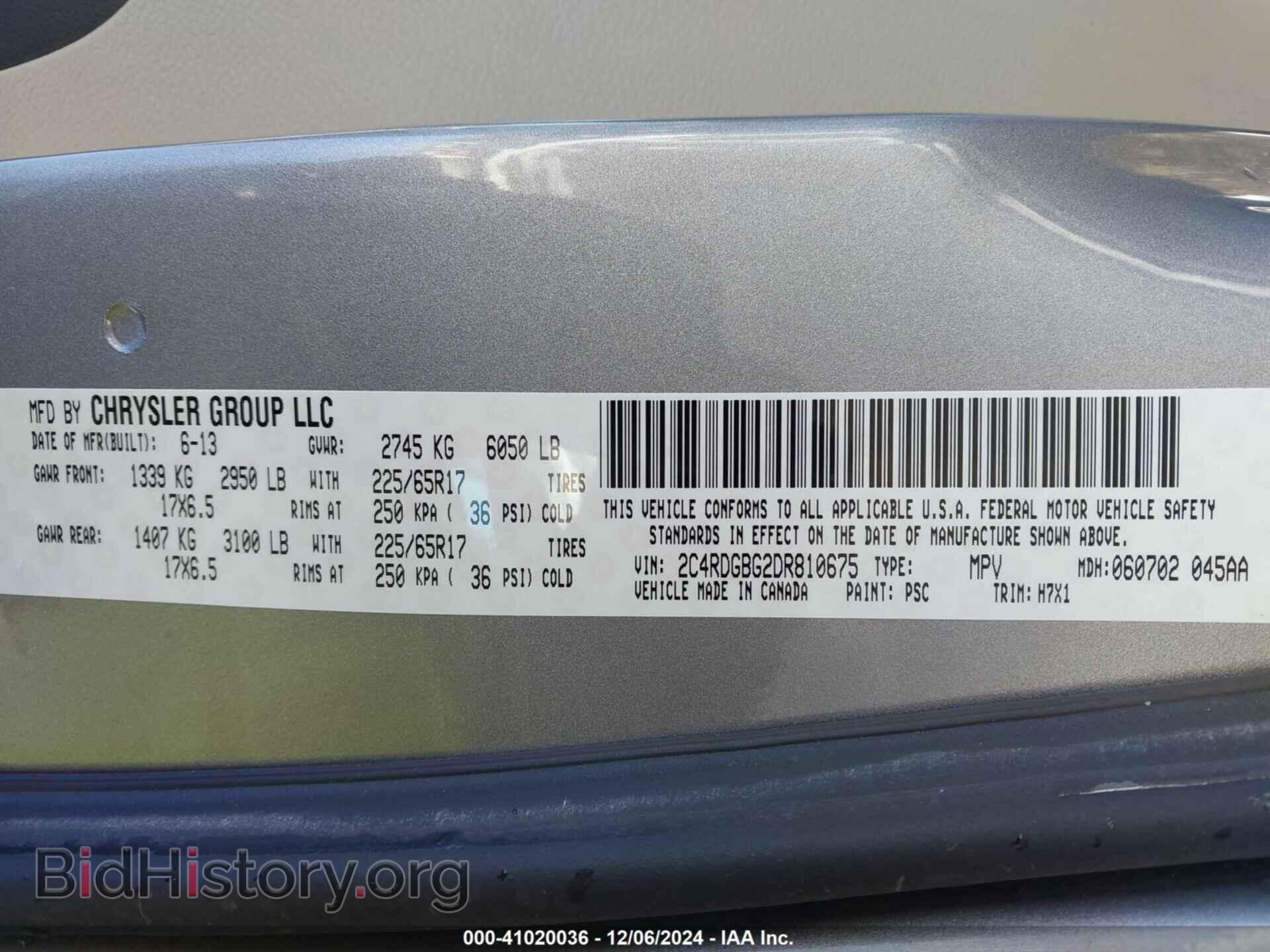 2013 DODGE GRAND CARAVAN - VIN: 2C4RDGBG2DR810675 - Фото 9