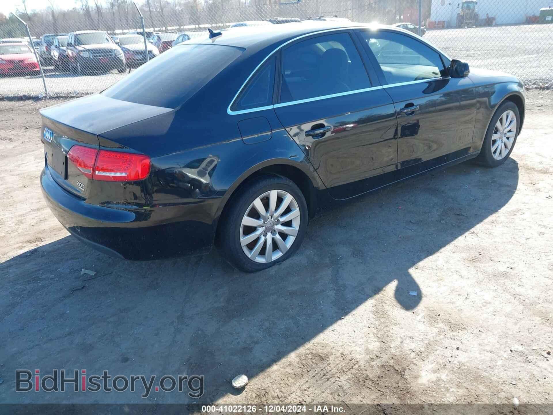 2012 AUDI A4 - VIN: WAUBFAFL0CA093533 - Фото 4