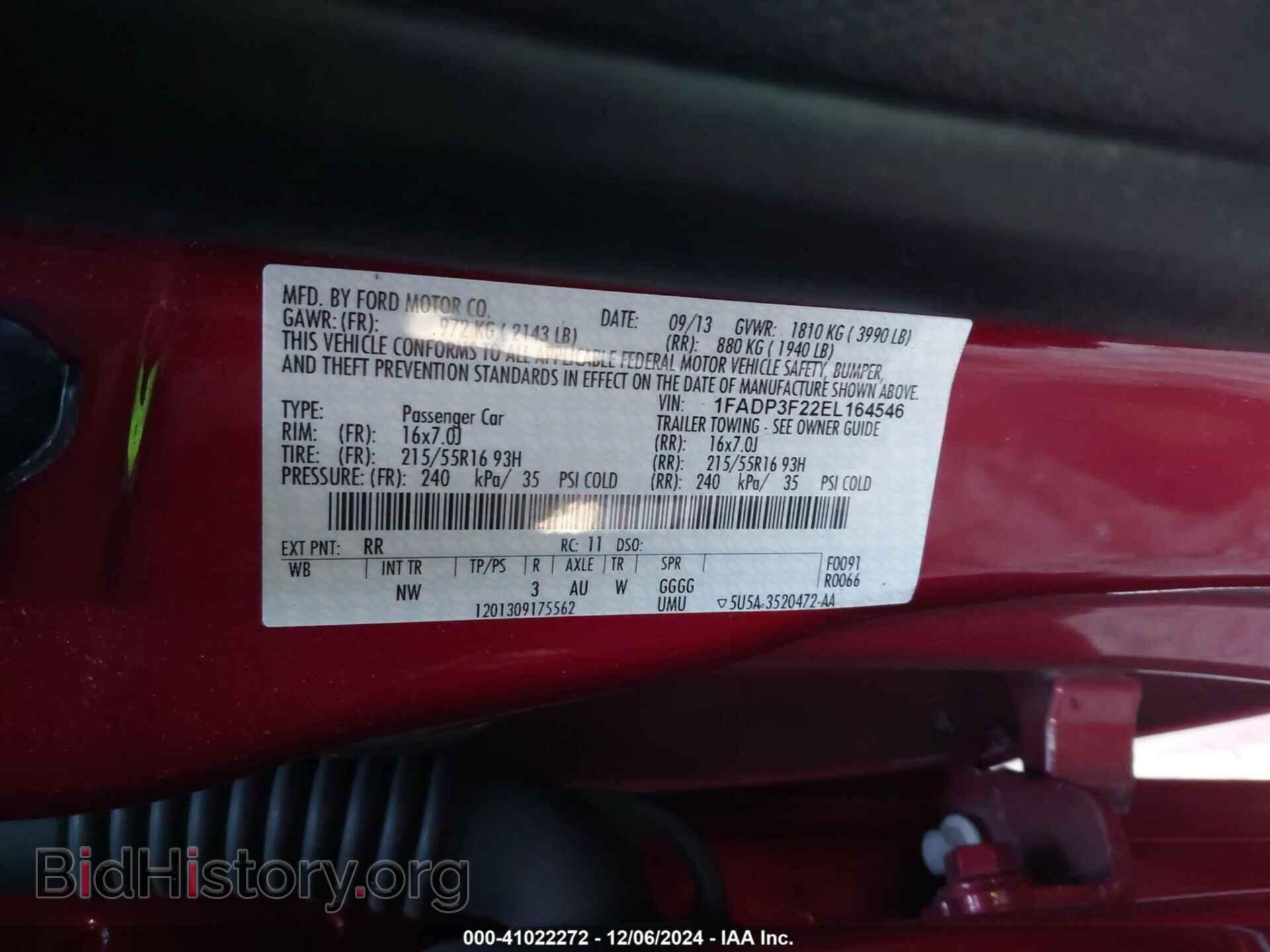 2014 FORD FOCUS - VIN: 1FADP3F22EL164546 - Photo 9