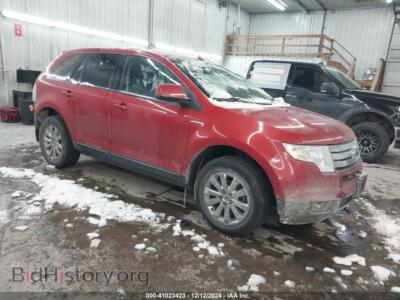 2008 Ford EDGE SEL, красный — VIN 2FMDK38C08BA71457, IAAI