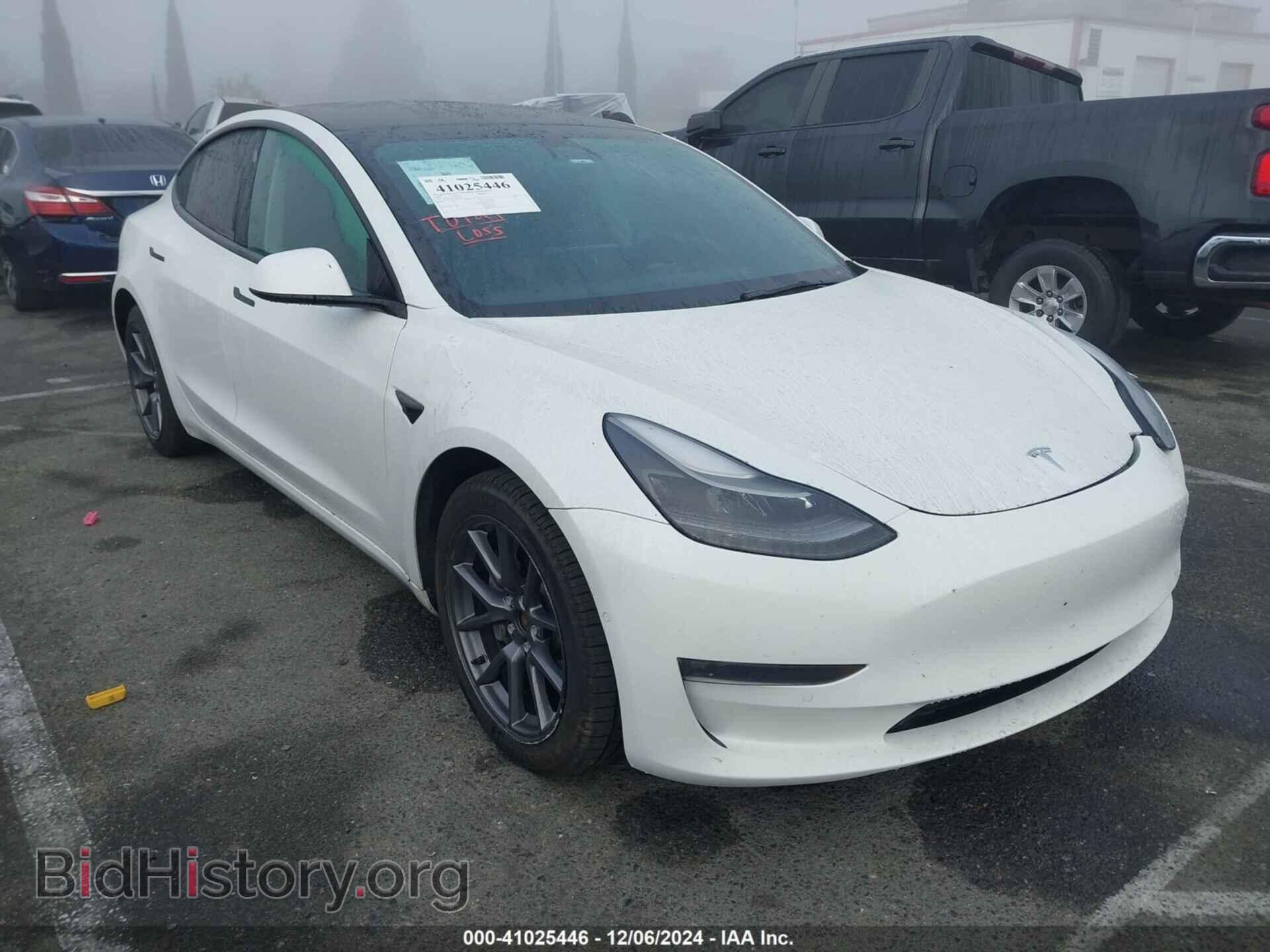Photo 5YJ3E1EB6NF206639 - TESLA MODEL 3 2022
