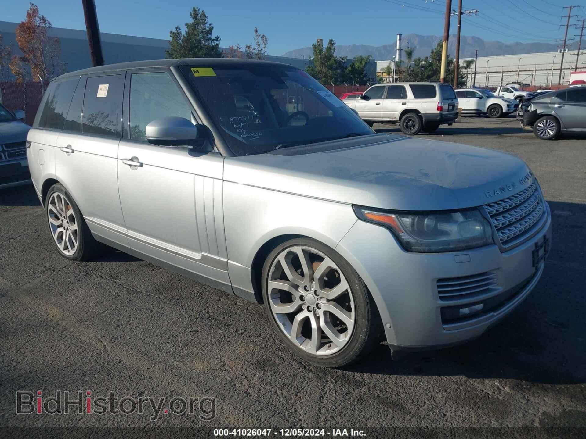 Фотография SALGS2KF6GA270577 - LAND ROVER RANGE ROVER 2016