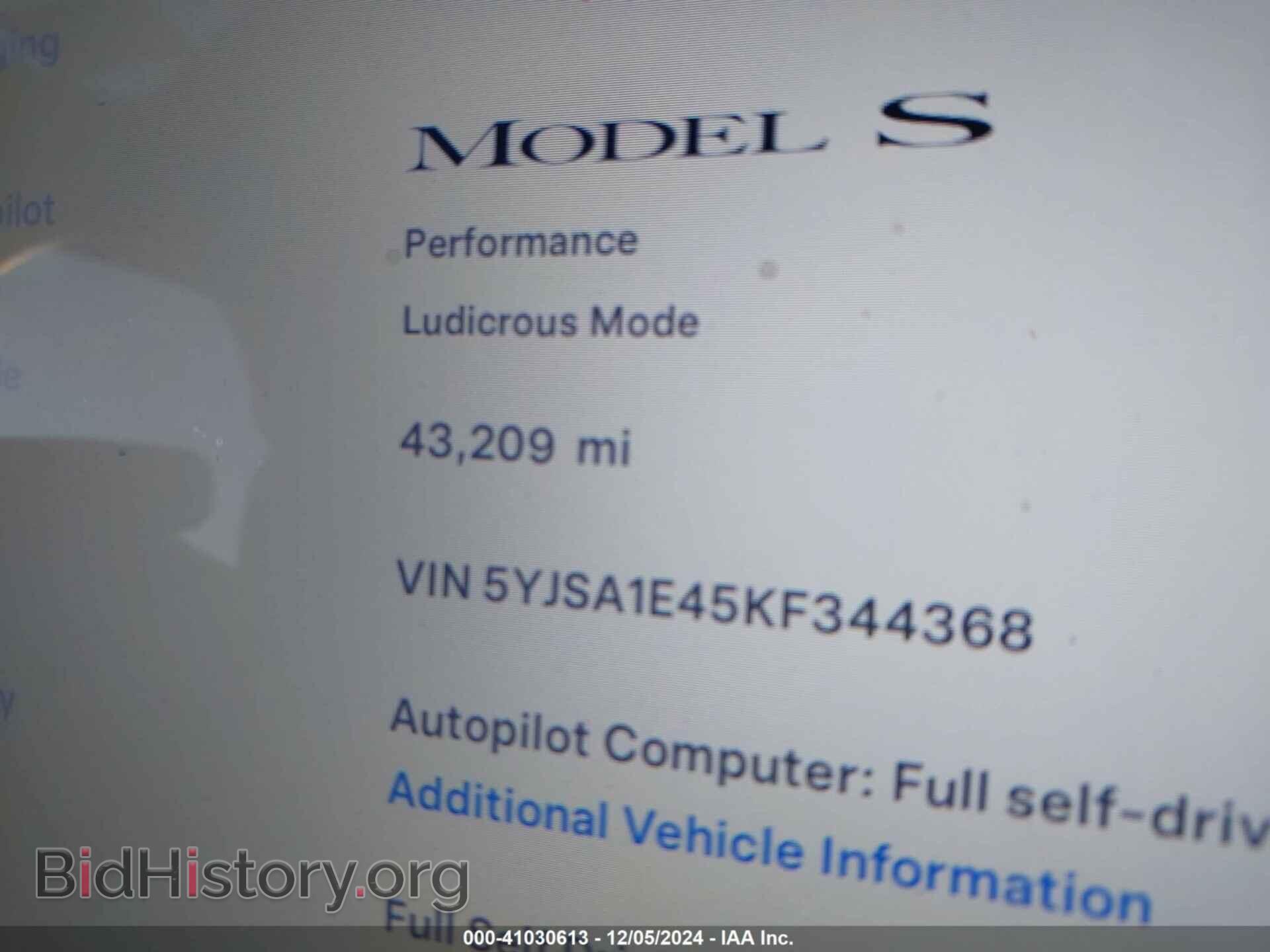 2019 TESLA MODEL S - VIN: 5YJSA1E45KF344368 - Photo 16