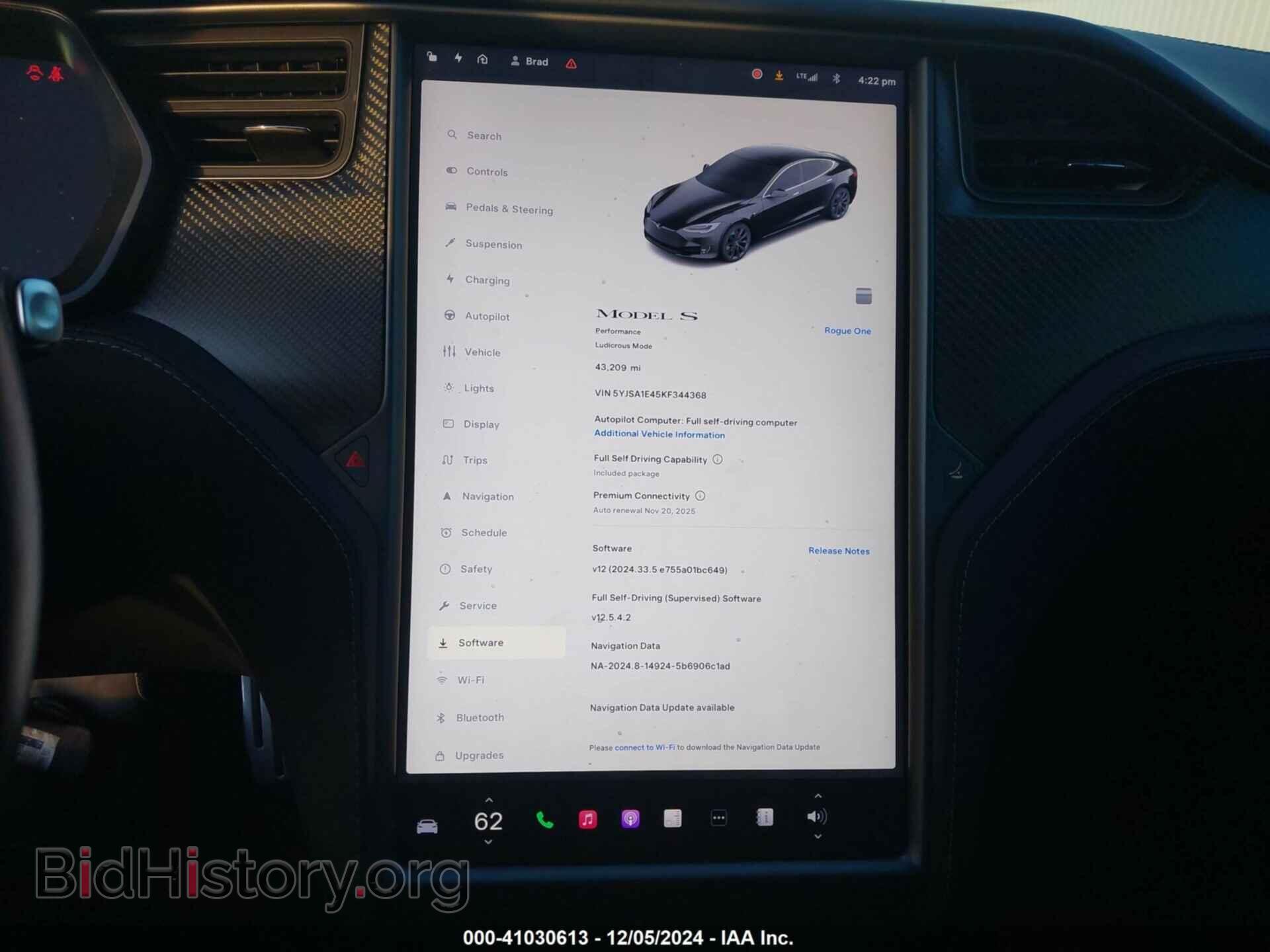2019 TESLA MODEL S - VIN: 5YJSA1E45KF344368 - Photo 18