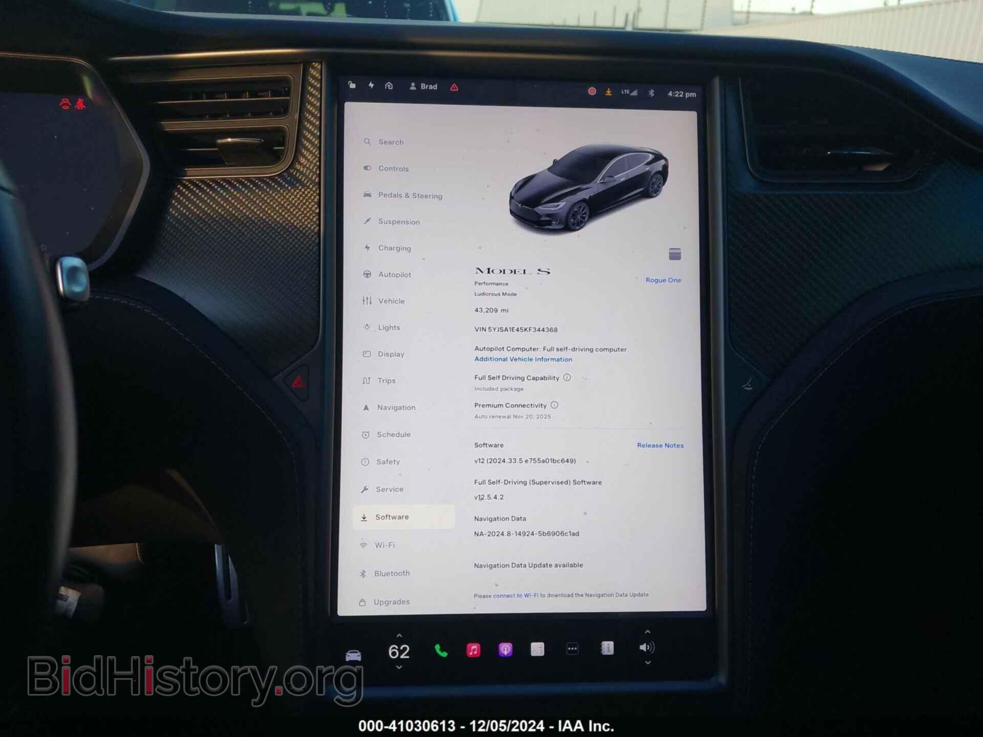 2019 TESLA MODEL S - VIN: 5YJSA1E45KF344368 - Photo 19