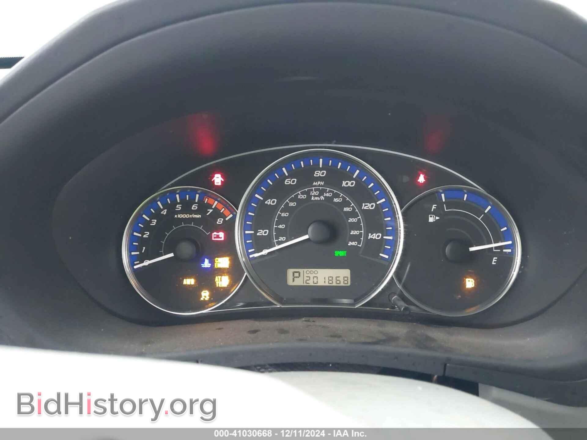 2011 SUBARU FORESTER - VIN: JF2SHAEC6BH711069 - Фото 7