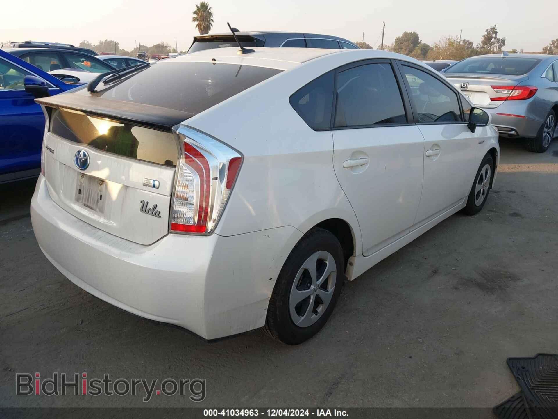 2013 TOYOTA PRIUS - VIN: JTDKN3DU0D0353207 - Фото 4