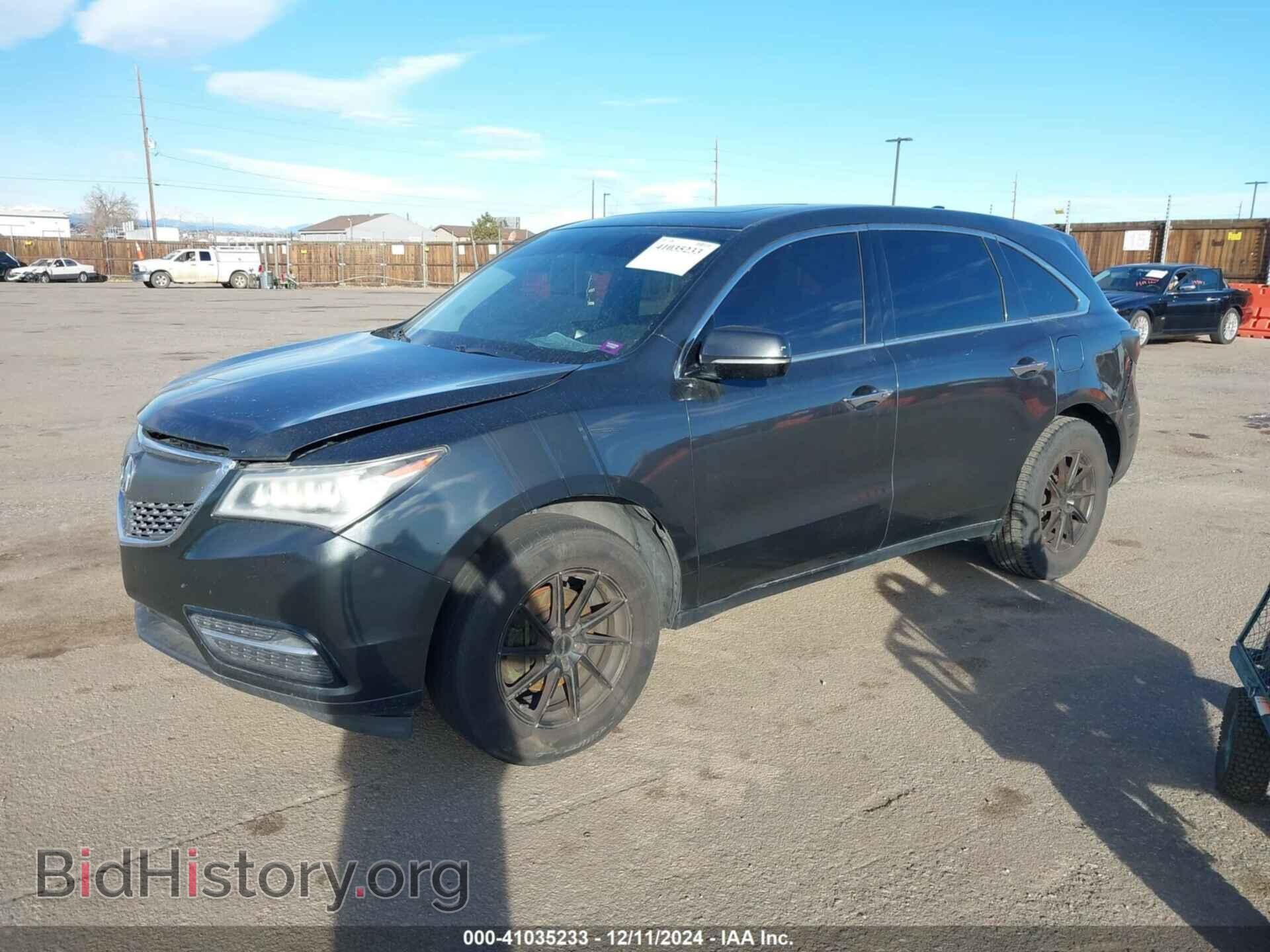 2014 ACURA MDX - VIN: 5FRYD3H28EB020910 - Фото 2