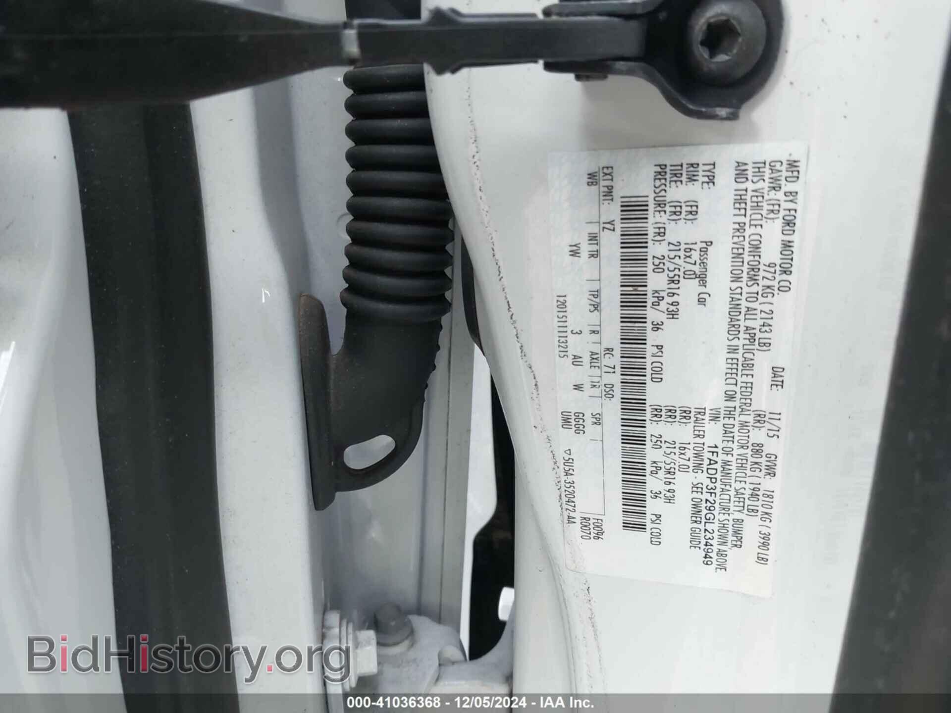 2016 FORD FOCUS - VIN: 1FADP3F29GL234949 - Фото 9