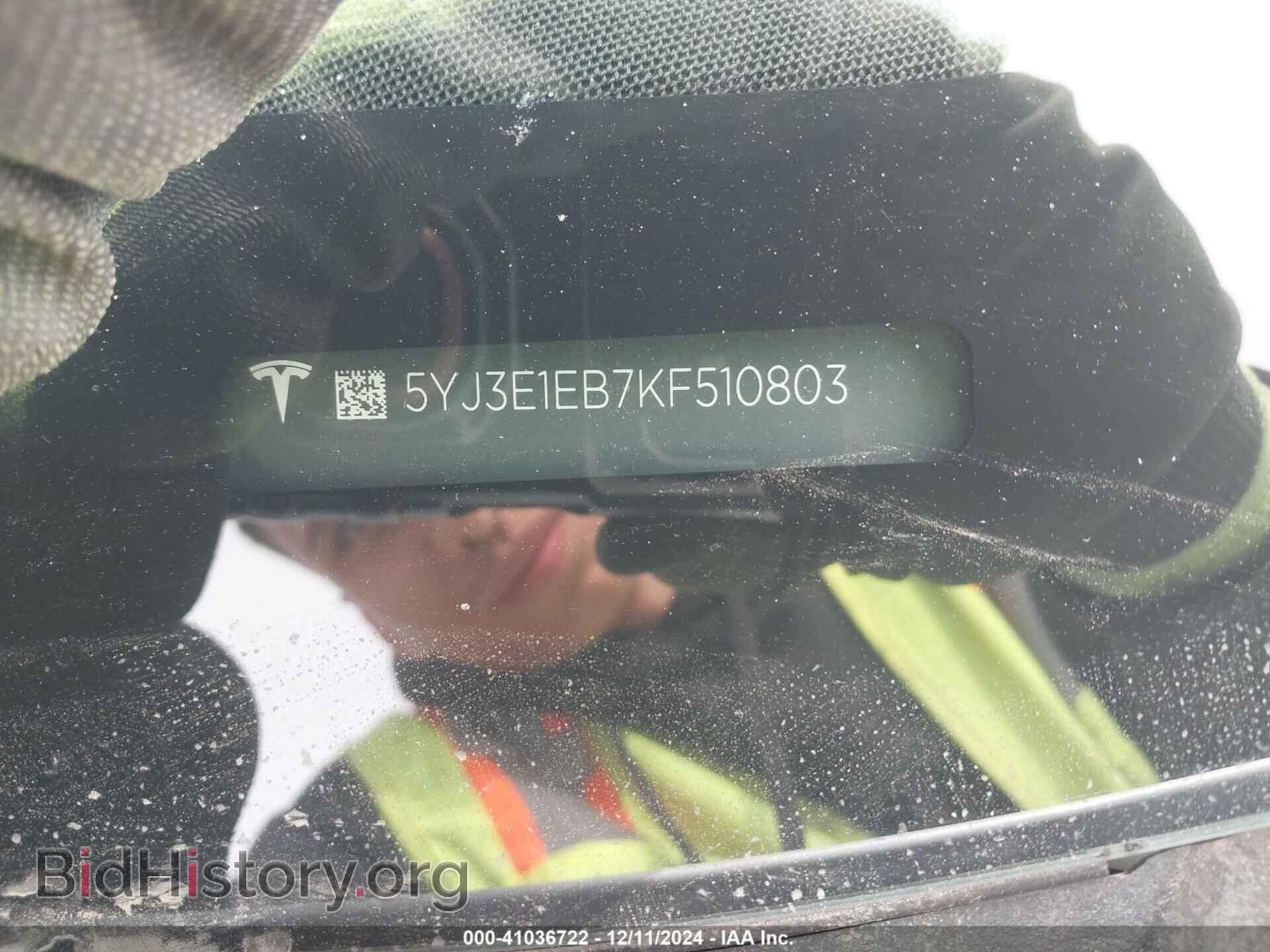 2019 TESLA MODEL 3 - VIN: 5YJ3E1EB7KF510803 - Фото 9