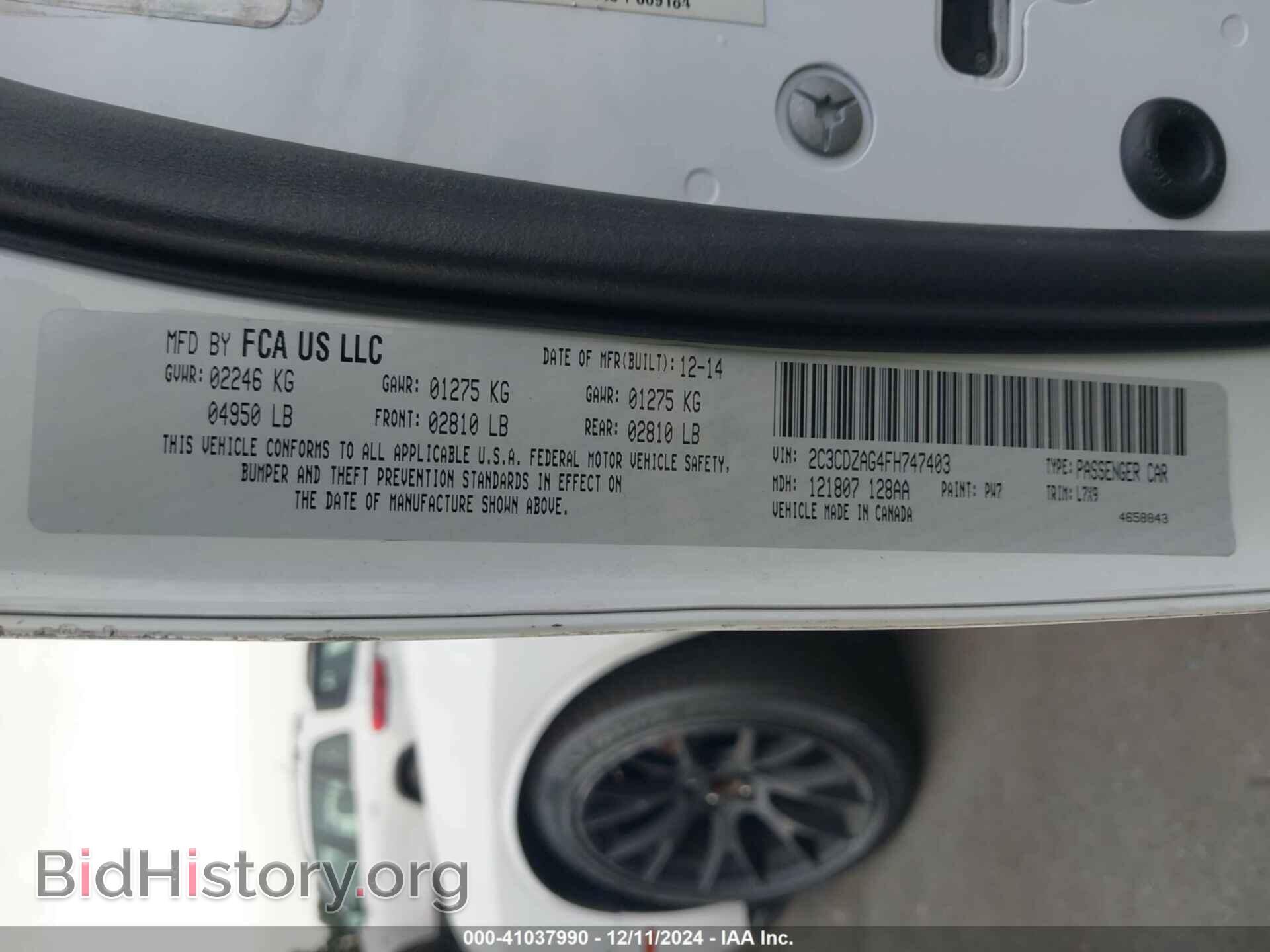 2015 DODGE CHALLENGER - VIN: 2C3CDZAG4FH747403 - Photo 9