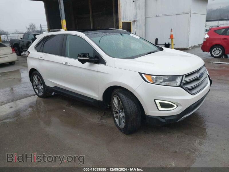 2015 Ford EDGE Titanium (VIN 2FMTK4K87FBB85281) — photo 1 of 17, IAAI, damage: front end