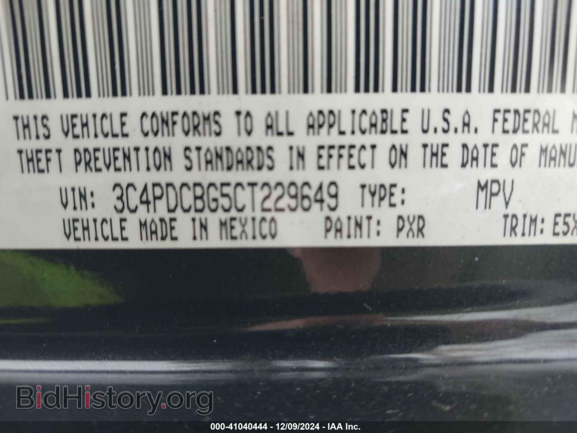 2012 DODGE JOURNEY - VIN: 3C4PDCBG5CT229649 - Фото 9