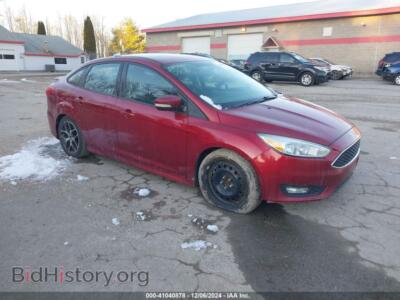 2016 Ford FOCUS SE, maroon — VIN 1FADP3F23GL273441, IAAI