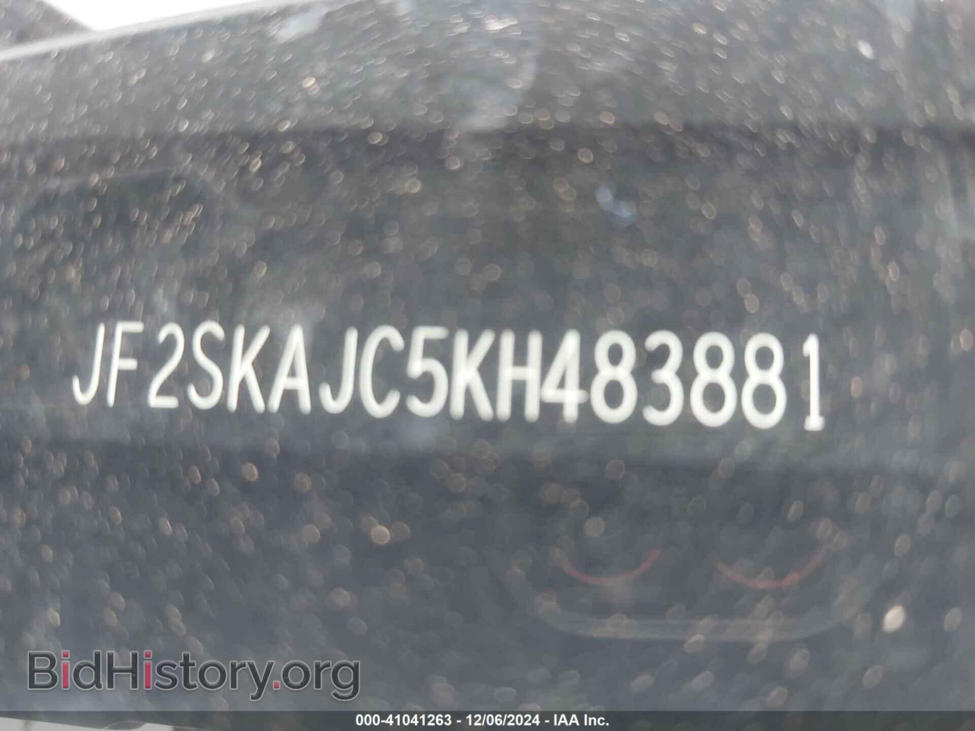 2019 SUBARU FORESTER - VIN: JF2SKAJC5KH483881 - Фото 9