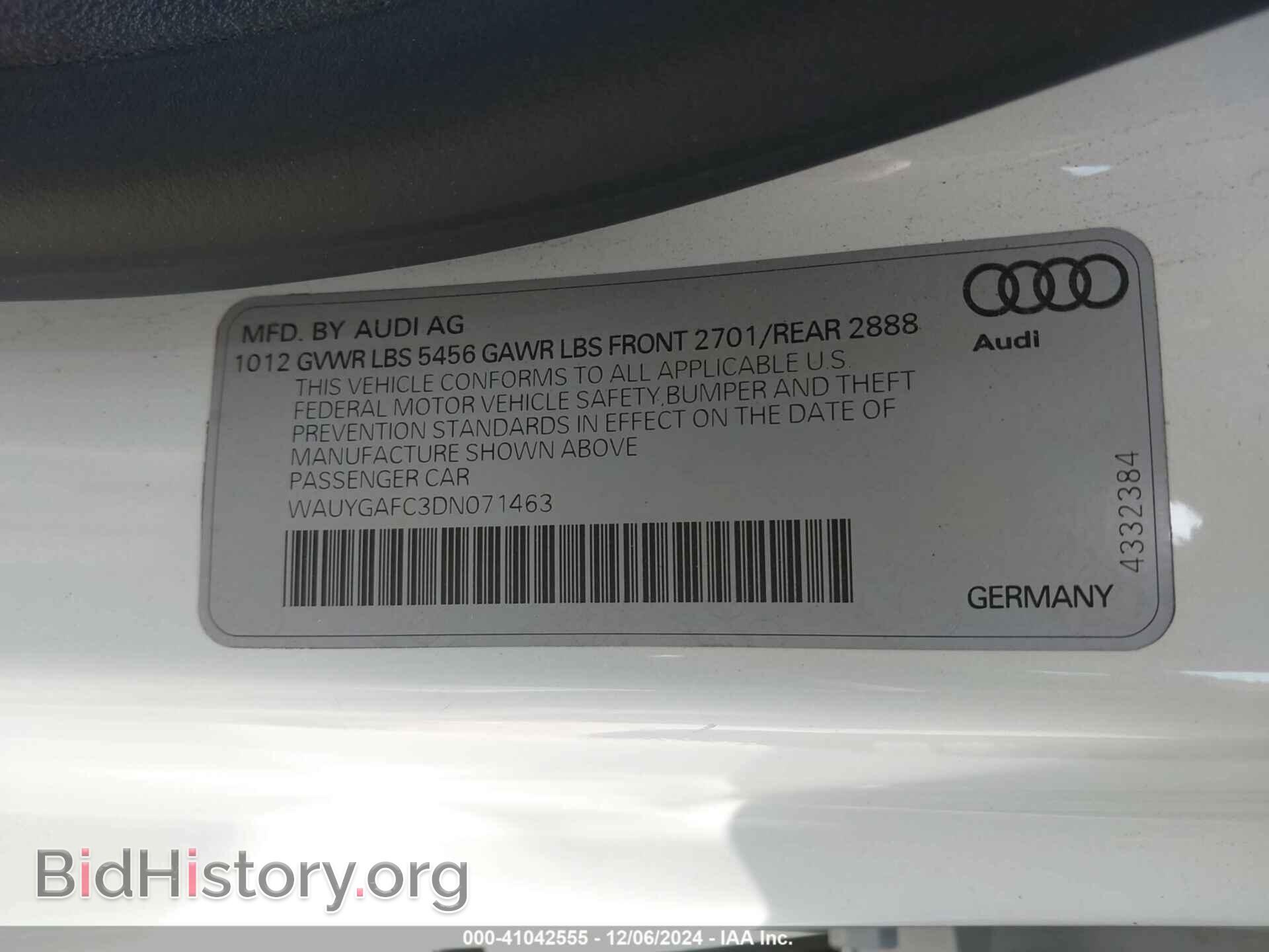 2013 AUDI A7 - VIN: WAUYGAFC3DN071463 - Photo 9