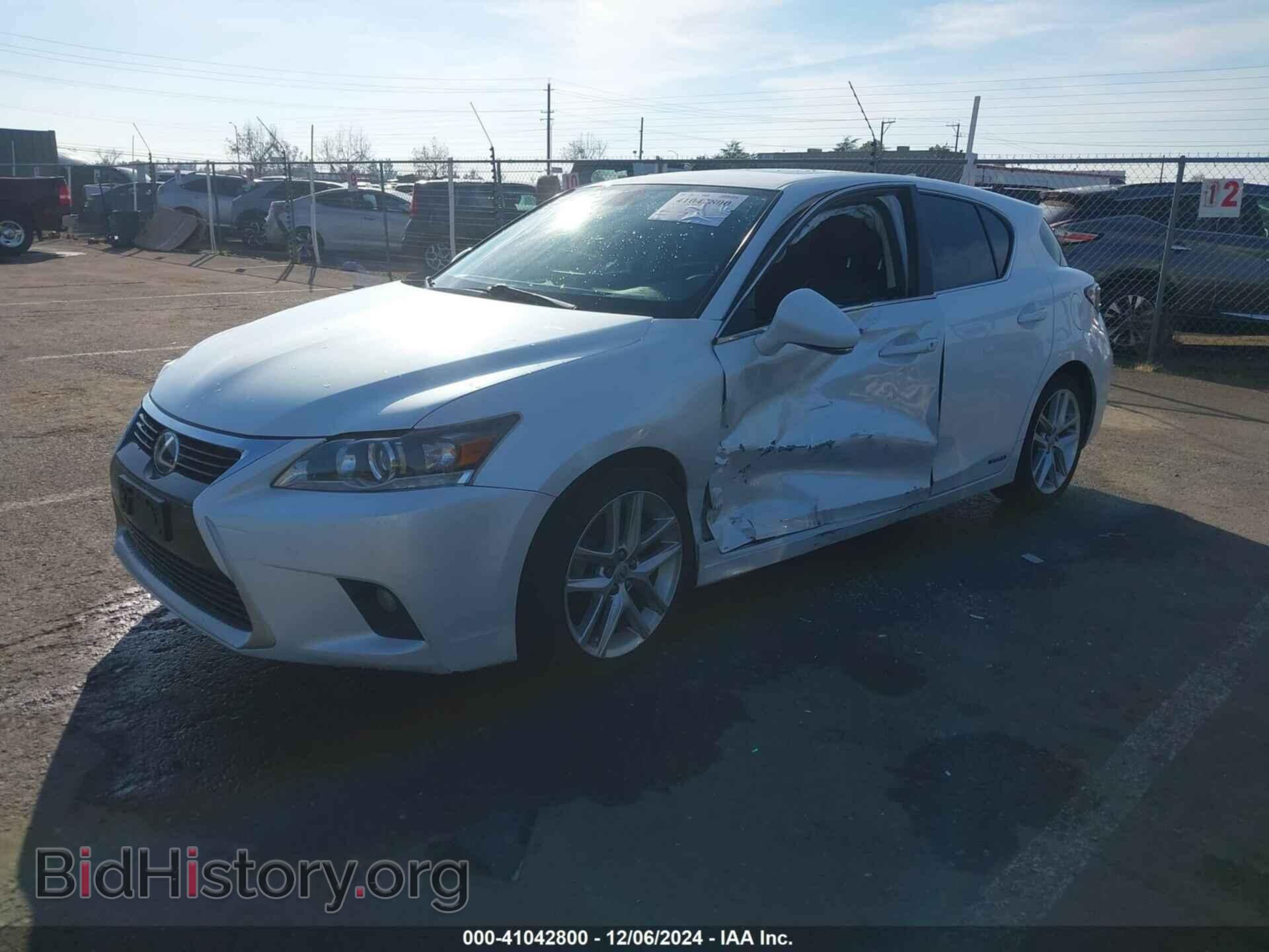 2014 LEXUS CT 200H - VIN: JTHKD5BH4E2208468 - Фото 2