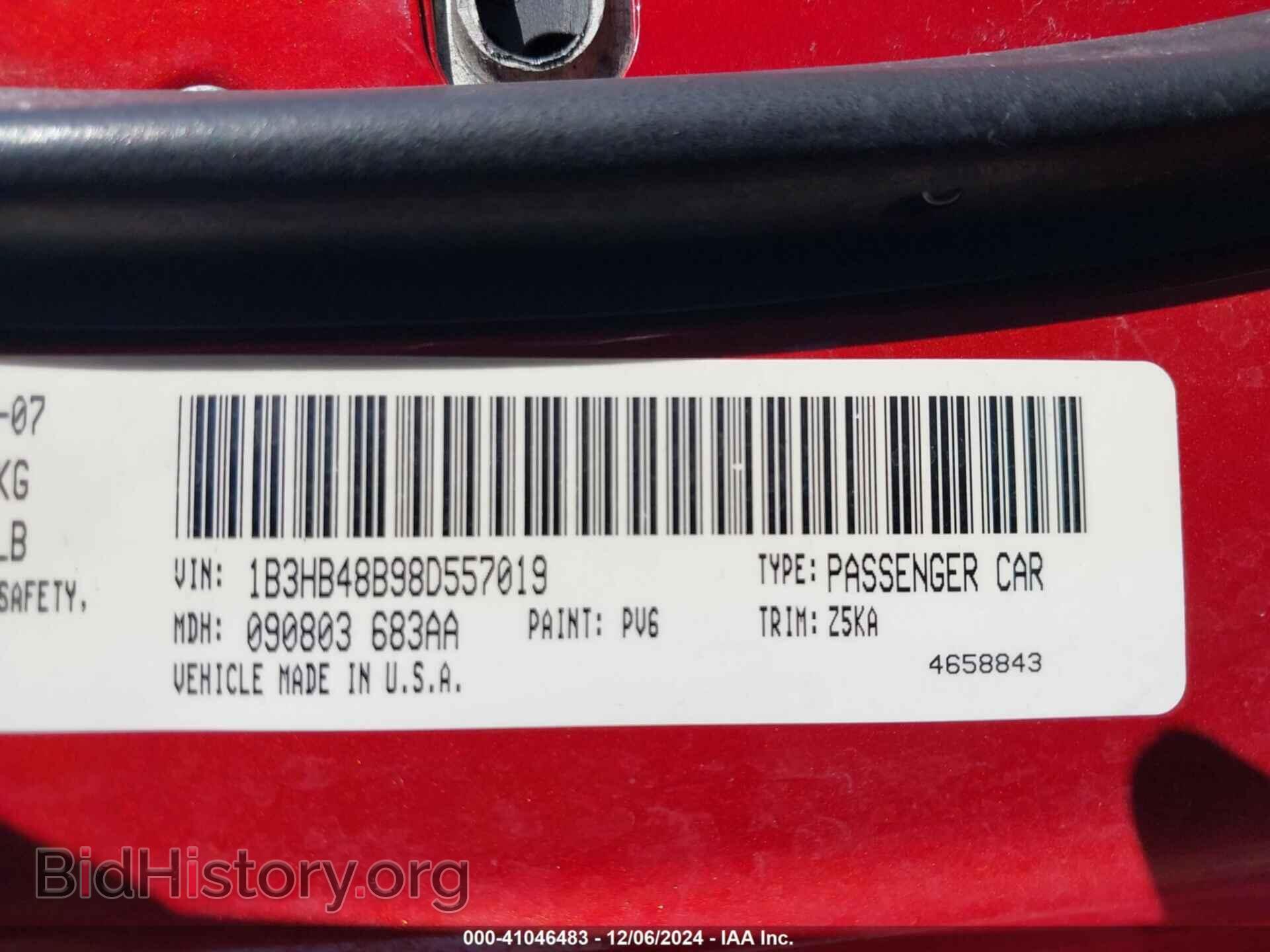 2008 DODGE CALIBER - VIN: 1B3HB48B98D557019 - Фото 9