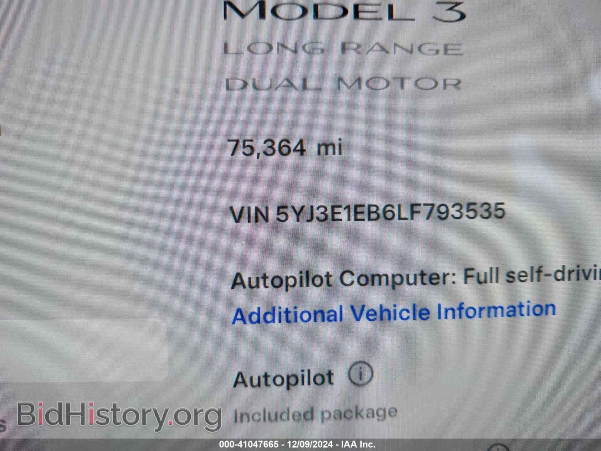 2020 TESLA MODEL 3 - VIN: 5YJ3E1EB6LF793535 - Фото 15