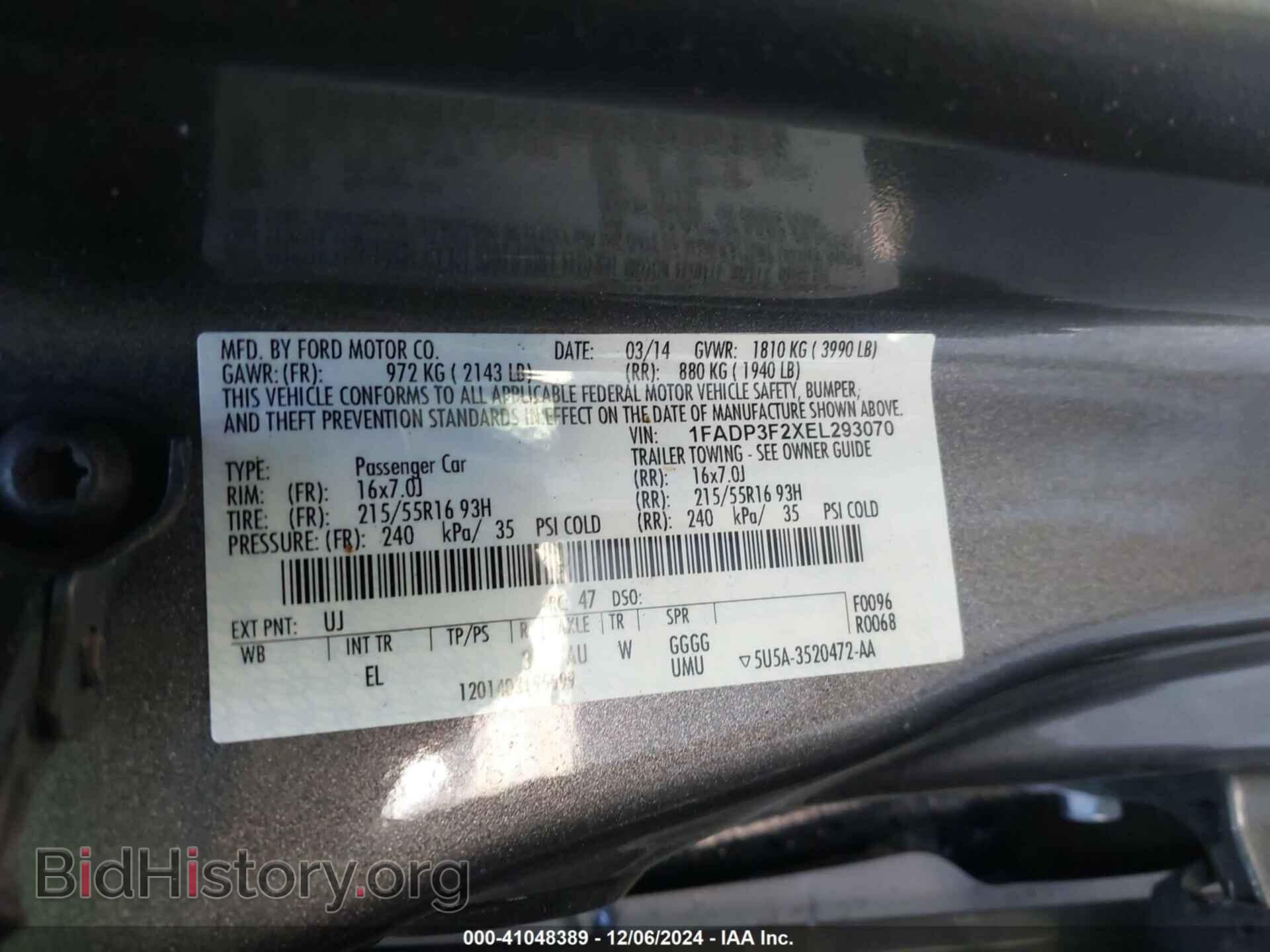 2014 FORD FOCUS - VIN: 1FADP3F2XEL293070 - Photo 9