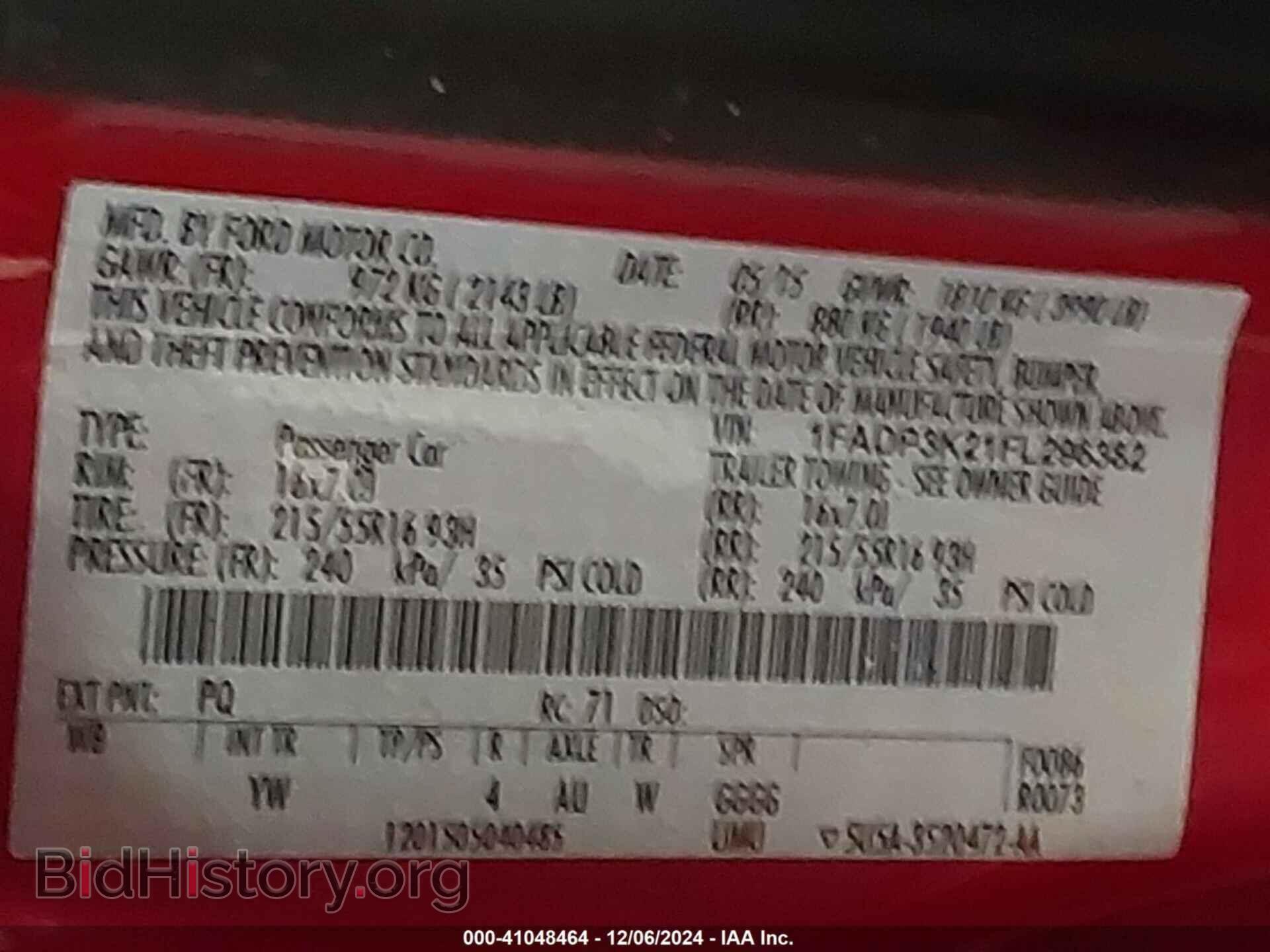 2015 FORD FOCUS - VIN: 1FADP3K21FL296382 - Фото 9